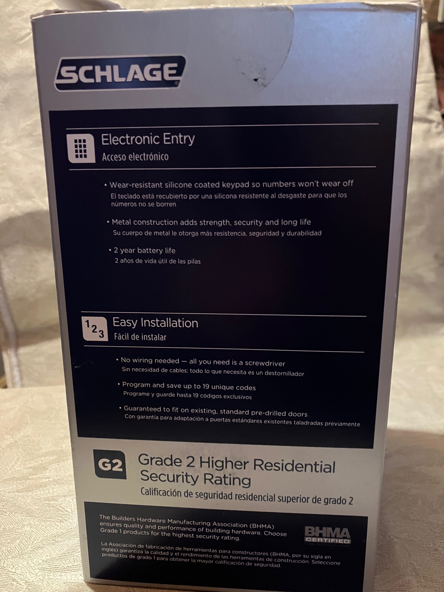 Schlage Keypad Deadbolt - NEW - photo 4