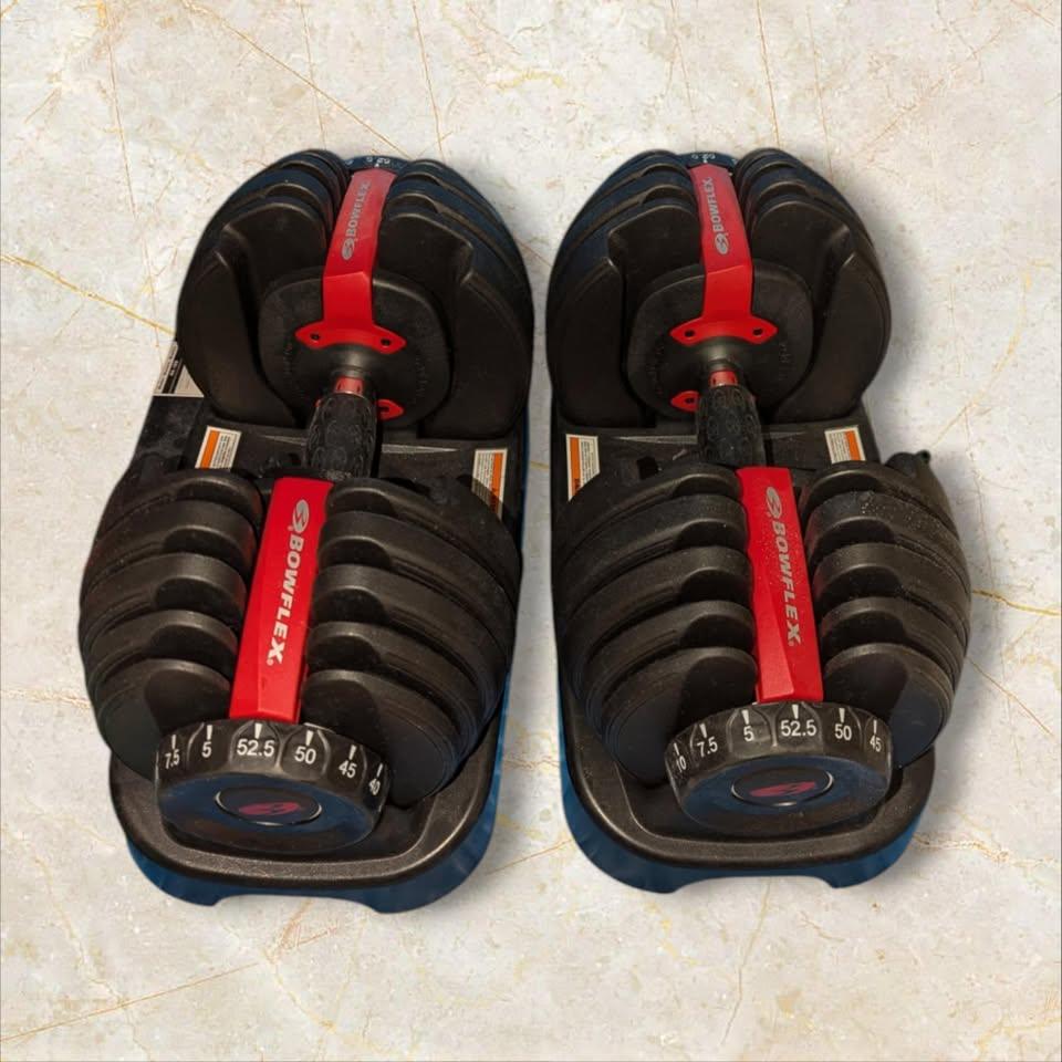 Bowflex SelectTech 552 Version 2 Two Adjustable Medium Dumbbells