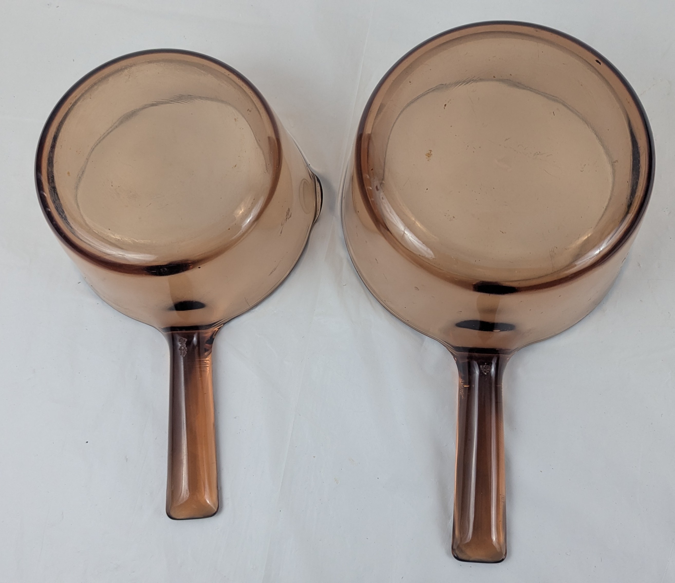 4-Pc Pots Visions Cookware Set Corning Ware Amber Glass 1.5L, 1L - photo 3