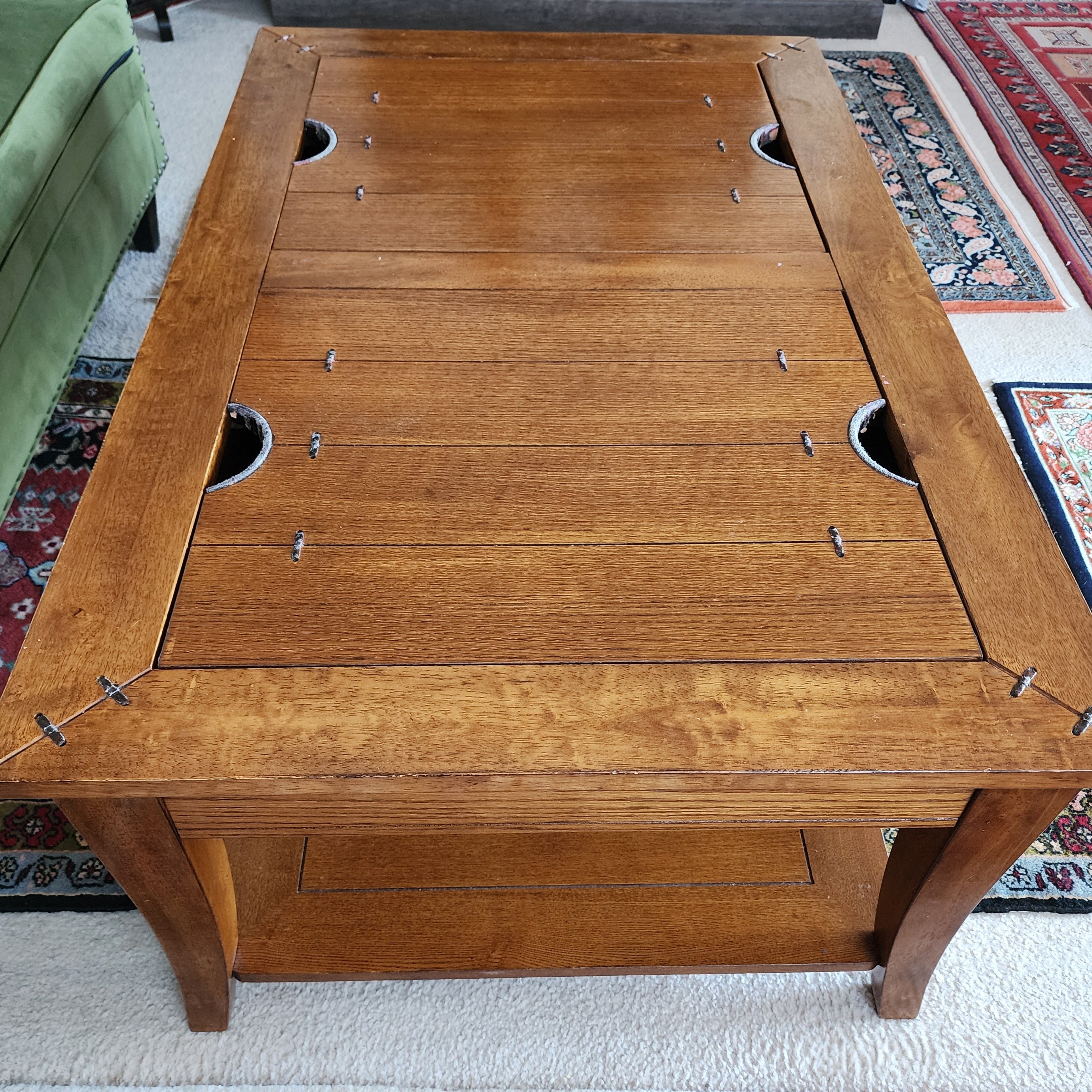 Solid Wood Handcrafted Coffee Table – Rustic Design - photo 3