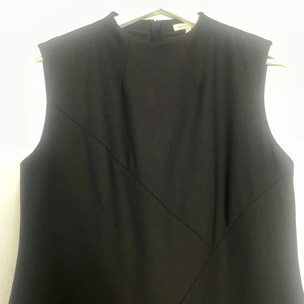 NWT Rebecca Taylor Black Sleeveless Gab Dress Size 4 - photo 4