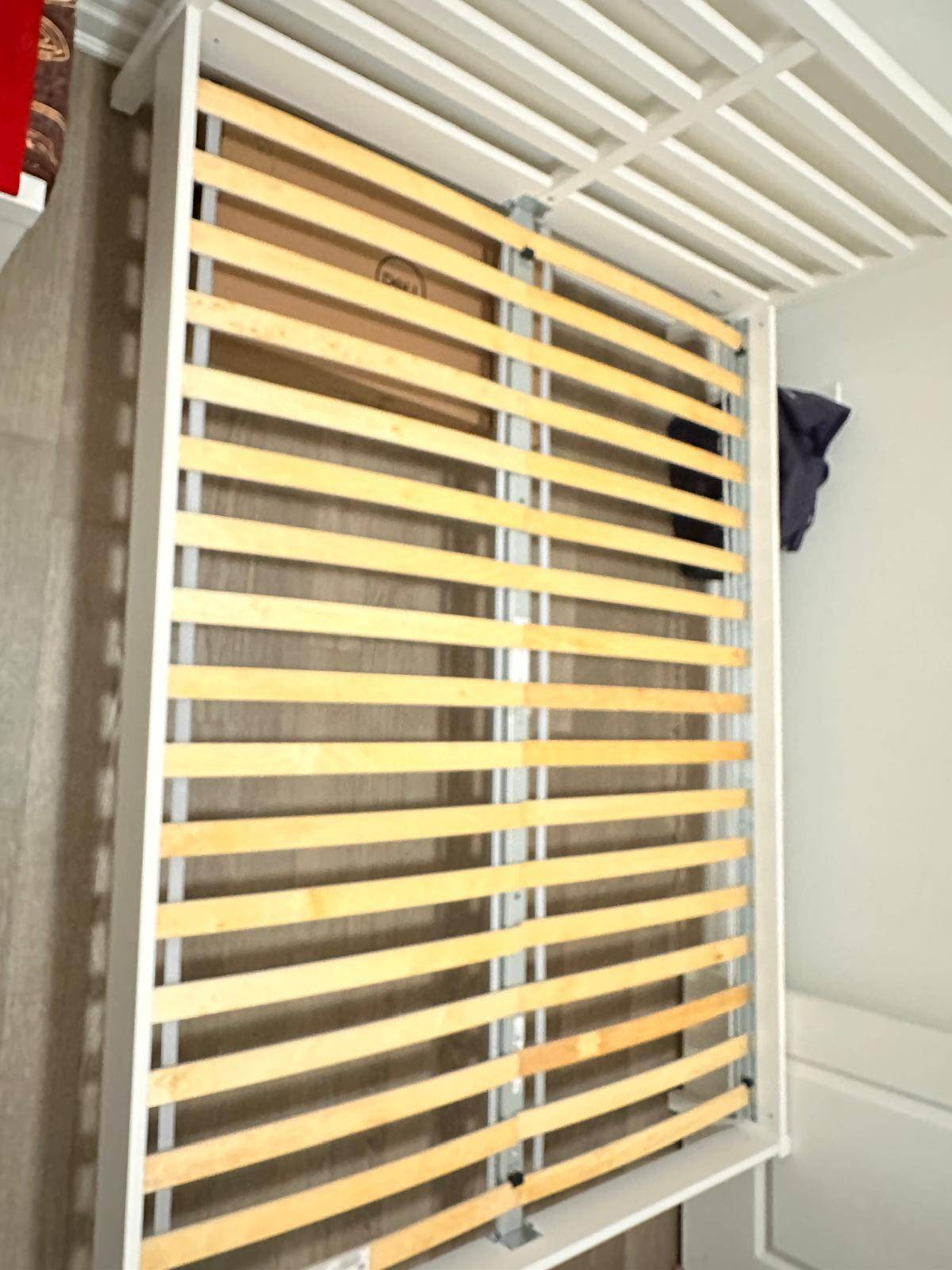 Ikea TARVA Bed frame, white, Queen with LURÖY Slatted bed base - photo 3