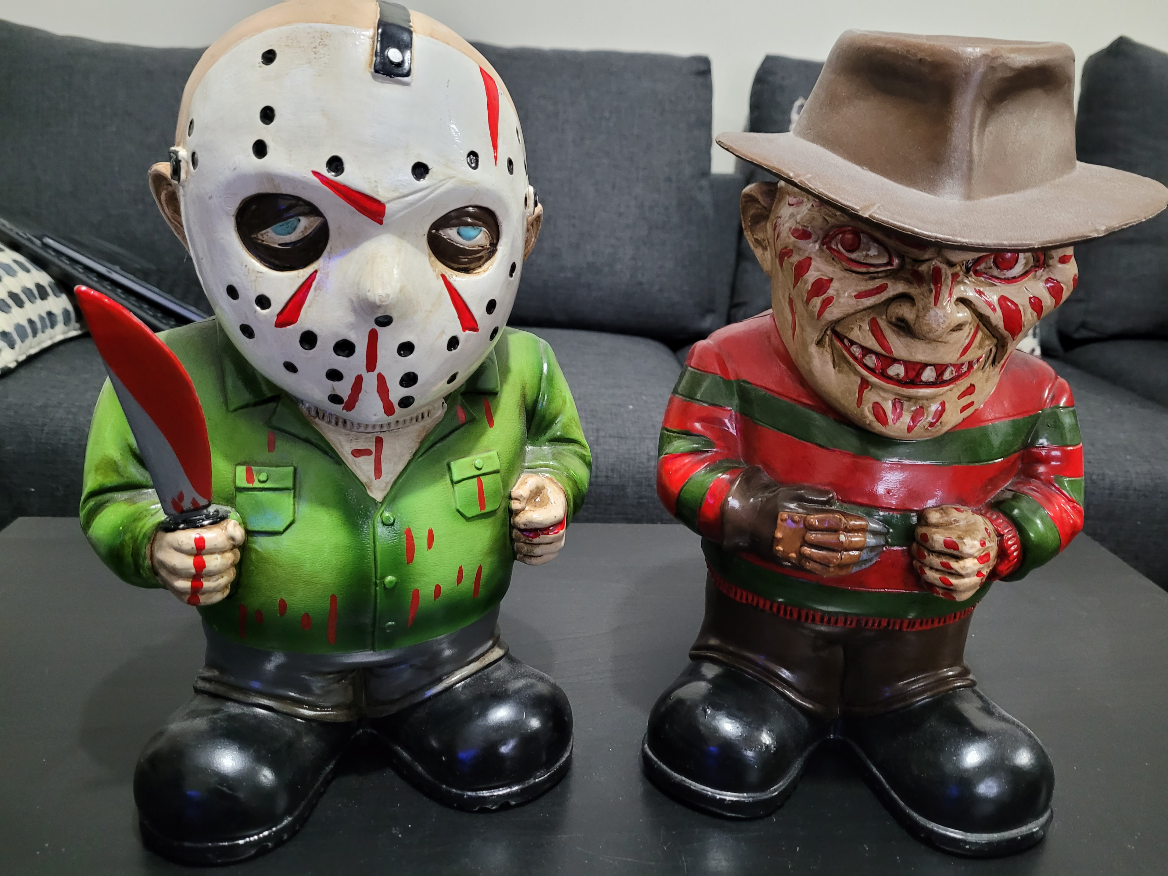 Jason And Freddy Lawn Gnomes 14.5” from New Line