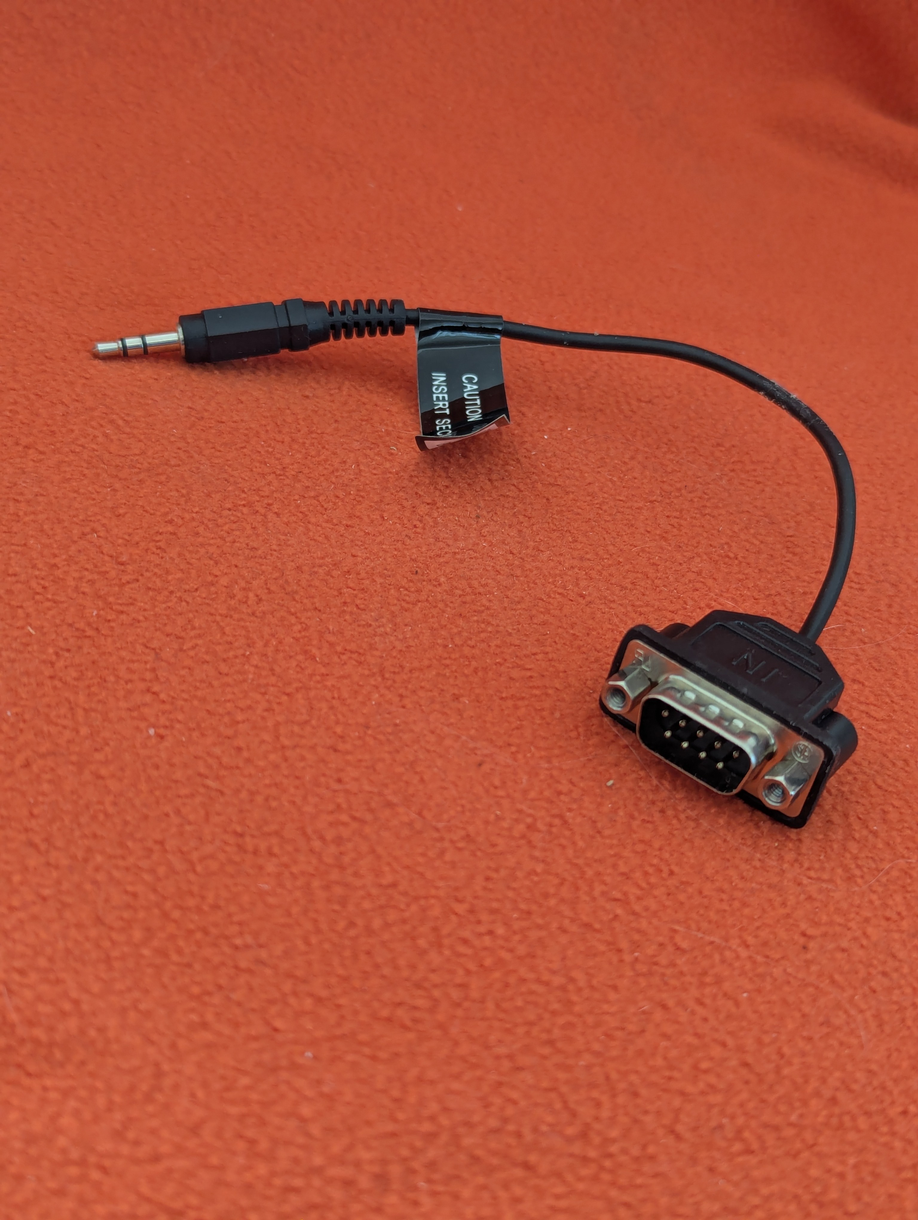 Male VGA connector to audio plug - 7-inch cord