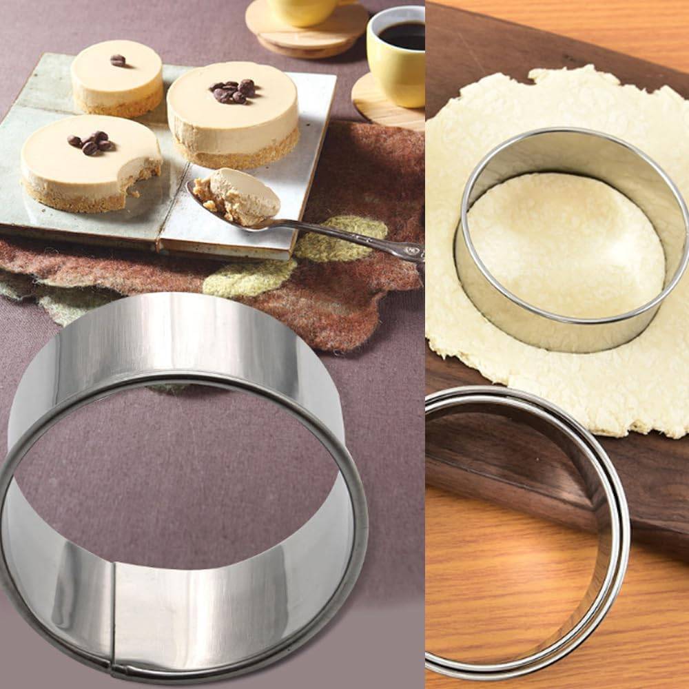 12 Piece Plain Round Cookie Cutter Set - Stainless Steel - photo 2
