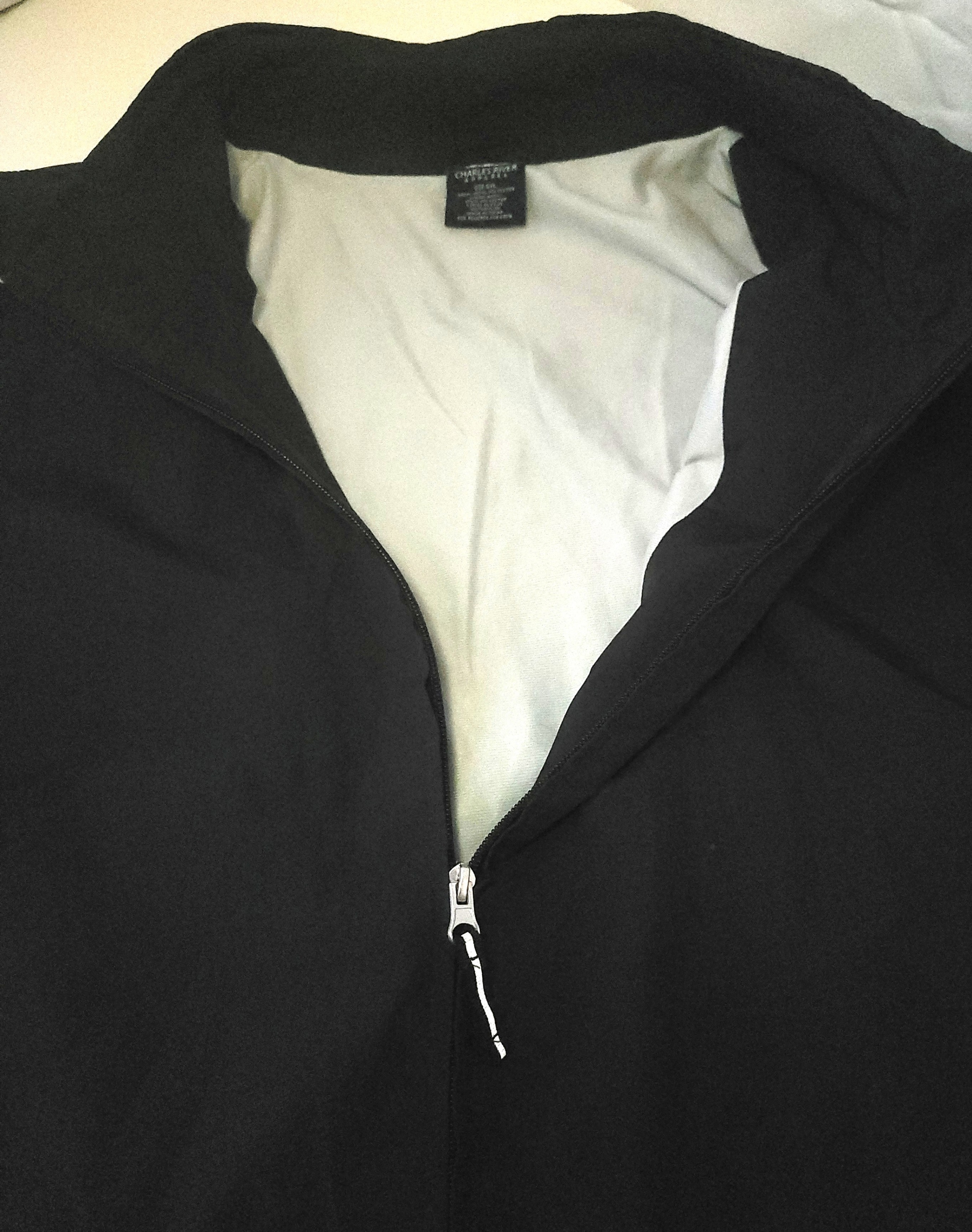 Charles River Apparel Jacket Black Windbreaker Full Zip Mens 5XL - photo 4