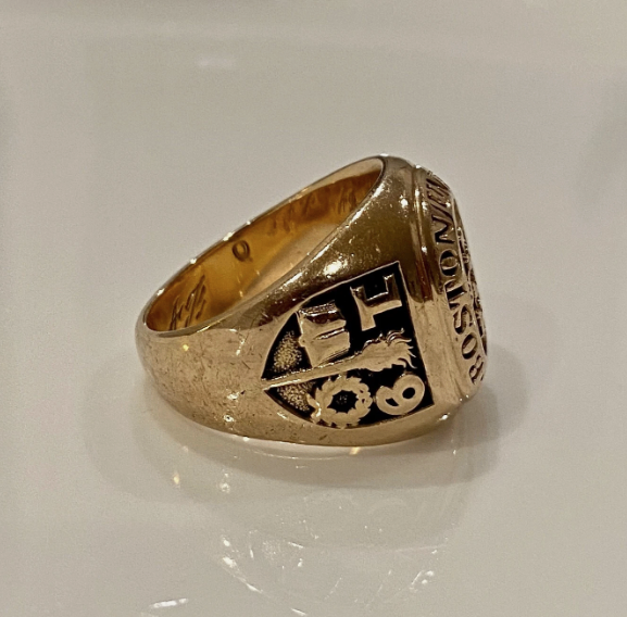 Boston University 10K Solid Gold Ring 1869