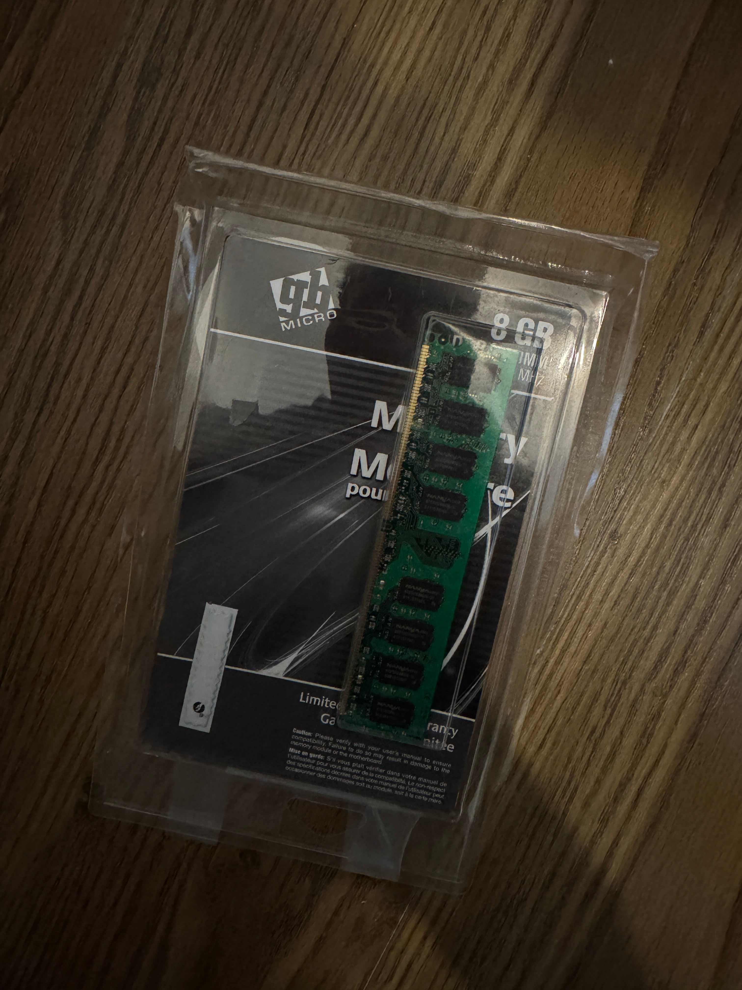 8GB Desktop Computer RAM Memory Module – $15