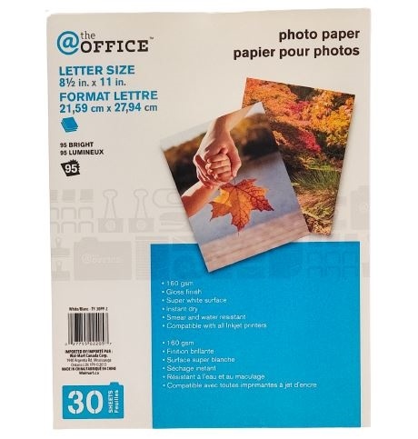 The Office Photo Paper, Letter Size, 30 Sheets - photo 2