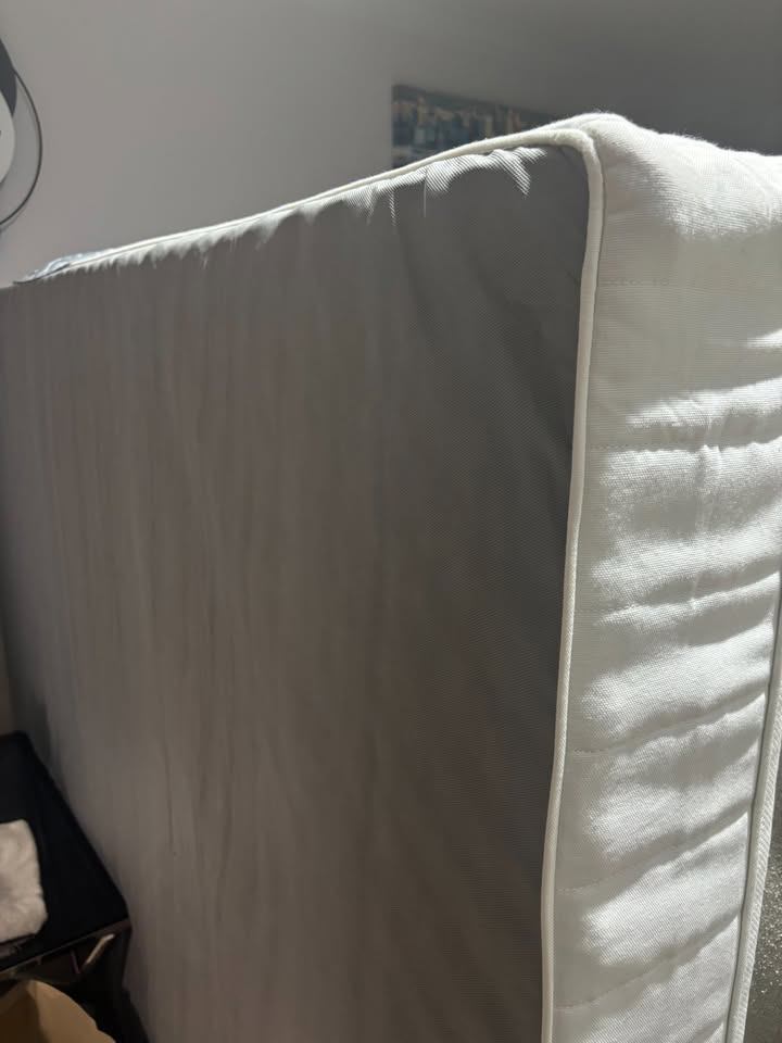 VESTERÖY Hybrid mattress, Queen size medium firm/white,