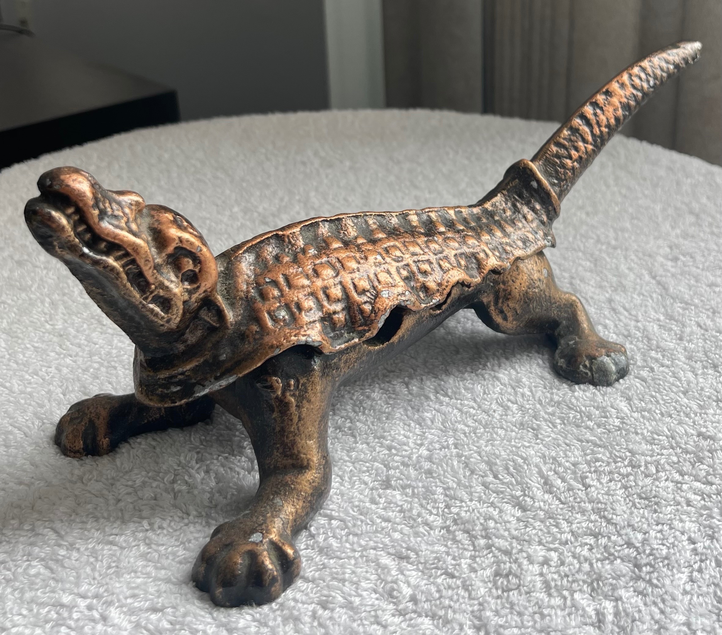 Antique Cast Iron Alligator Pharmacy Cork Press (Circa 1900)