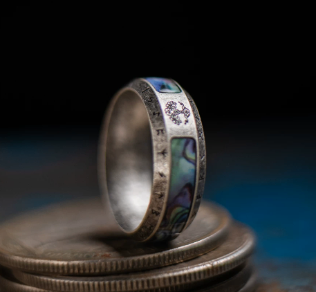 Viking Tree of Life and Runes Ring - photo 4