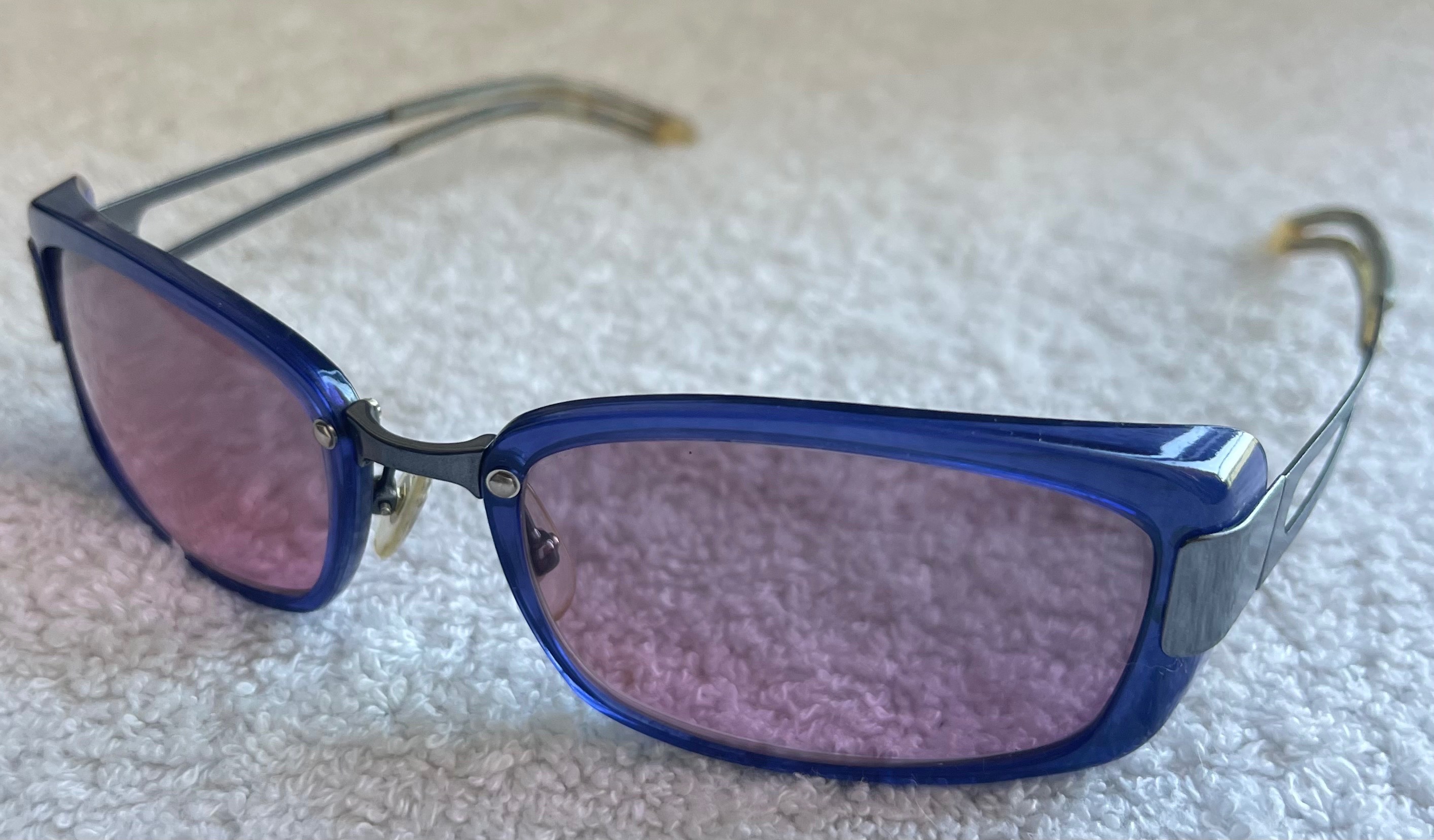 Vintage HIERO Japan Titanium Blue Frames (Mod 233)