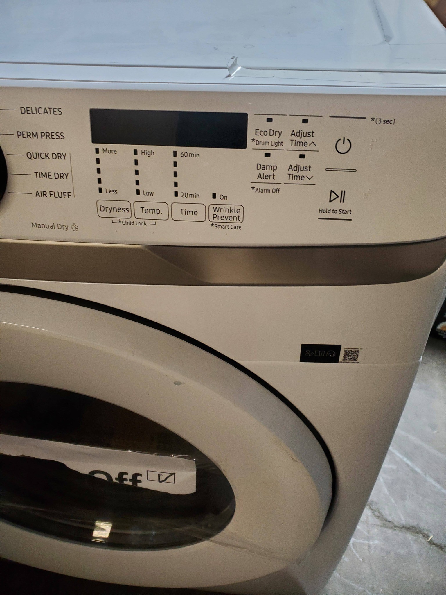 Samsung 7.5 Cu. Ft. High Efficiency Front Load Electric Dryer - photo 3