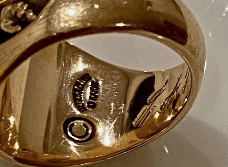 Boston University 10K Solid Gold Ring 1869 - photo 5