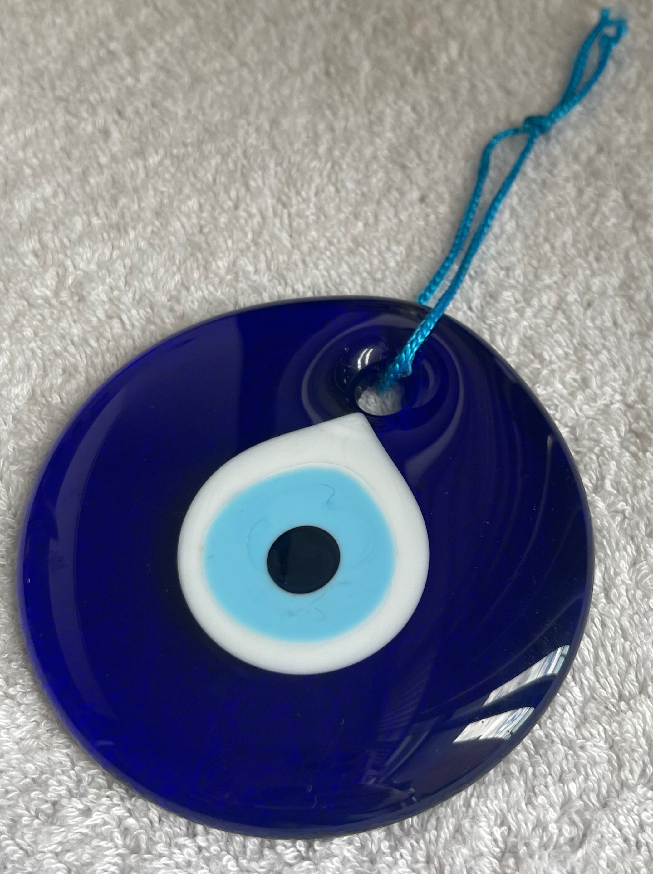 4" Traditional Turkish Evil Eye Glass Wall Hanging - photo 2