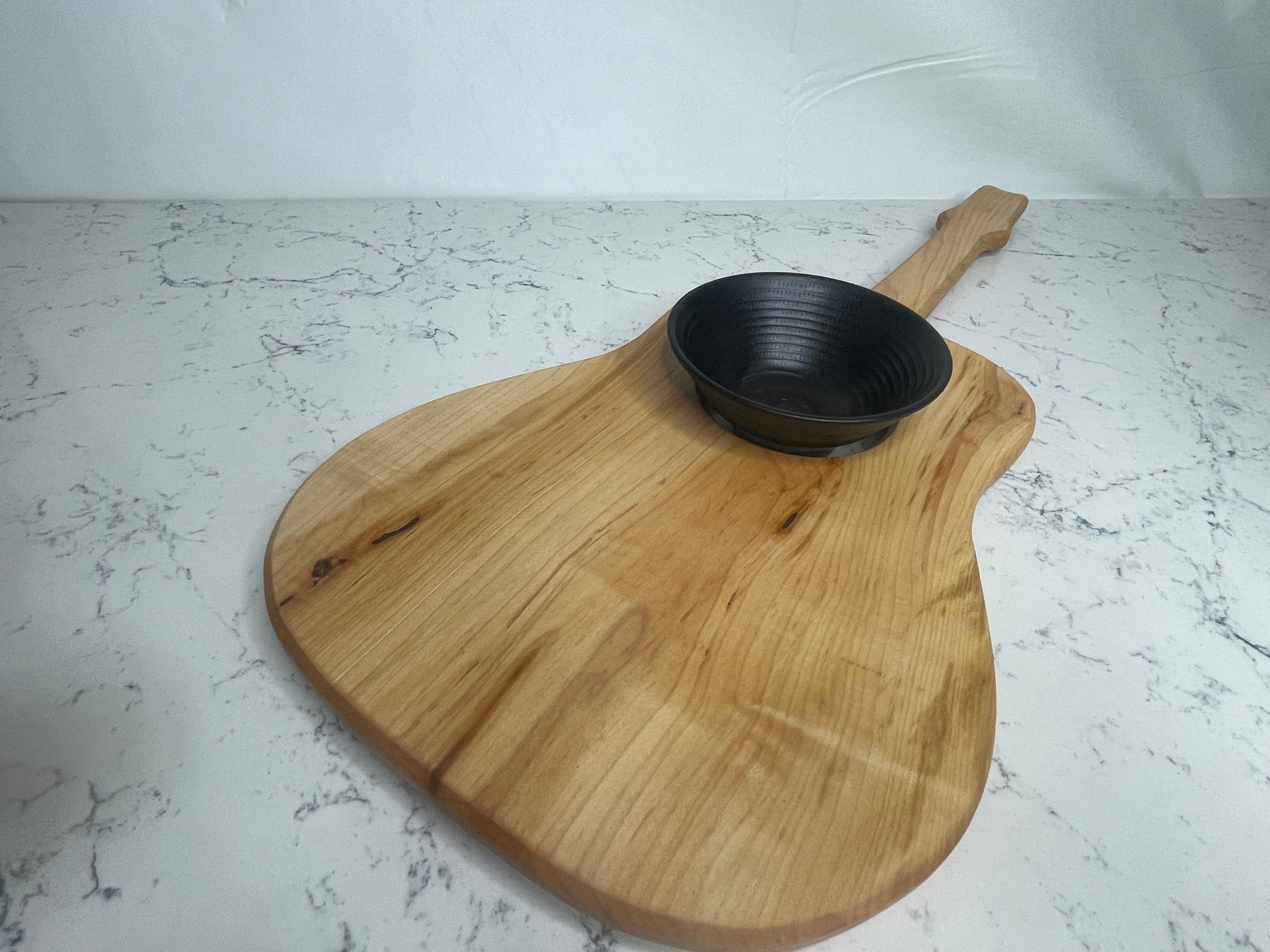 Acoustic Guitar Charcuterie Board w/ Dipping Bowl - photo 2