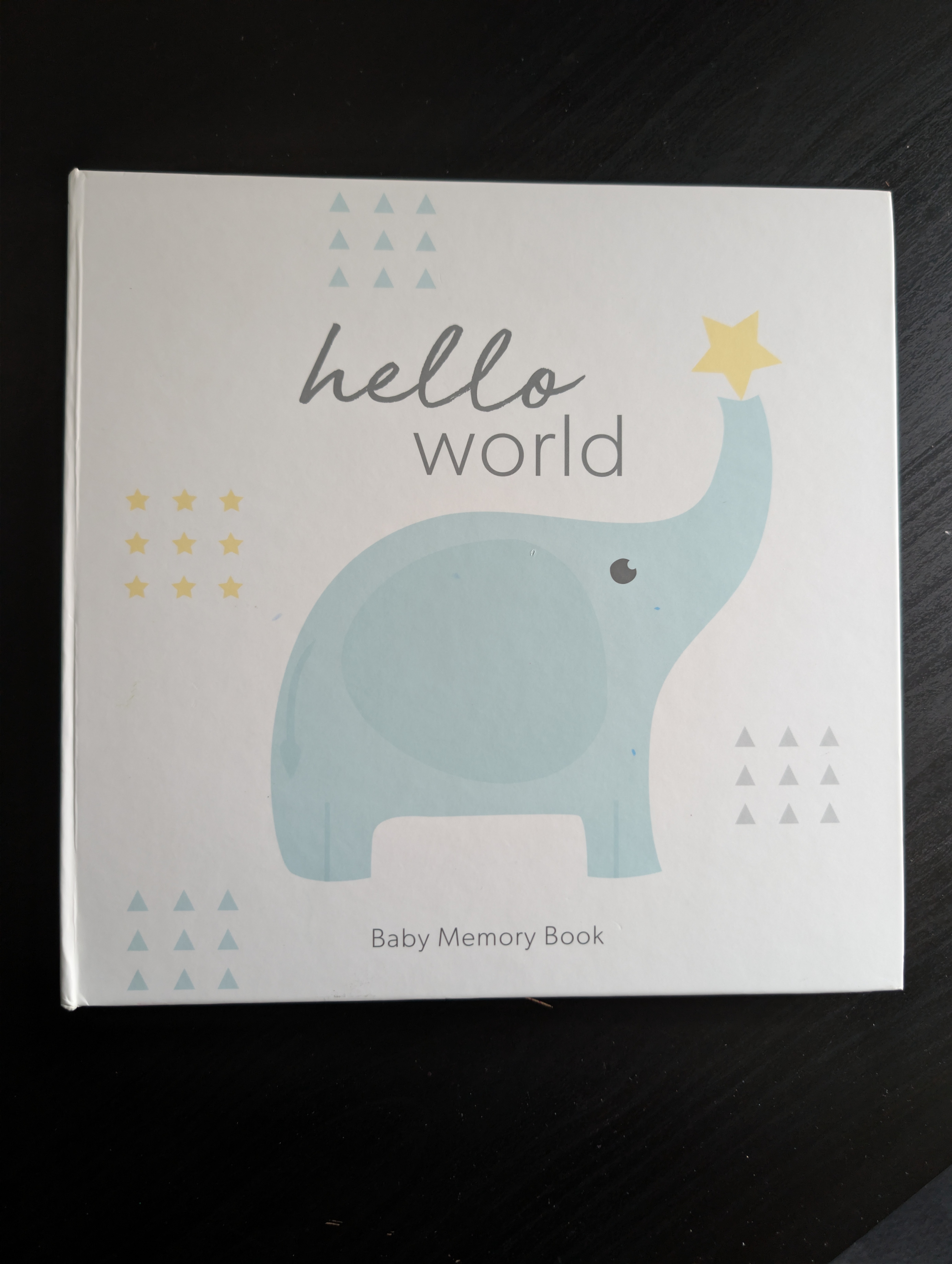 Baby Memory Book “Hello World” (New, Unused)