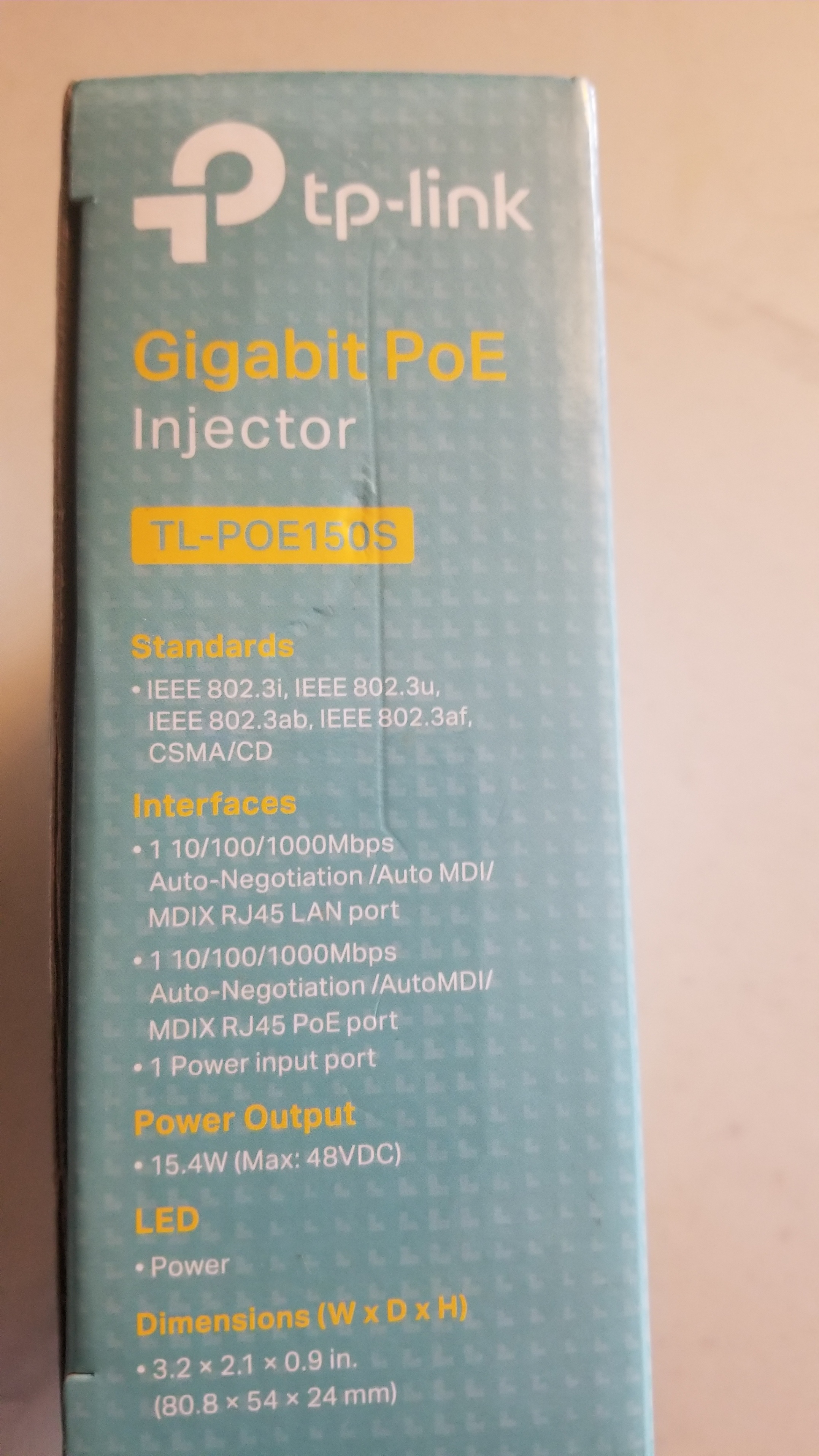 TP-Link Gigabit PoE Injector TL-POE150S - photo 3