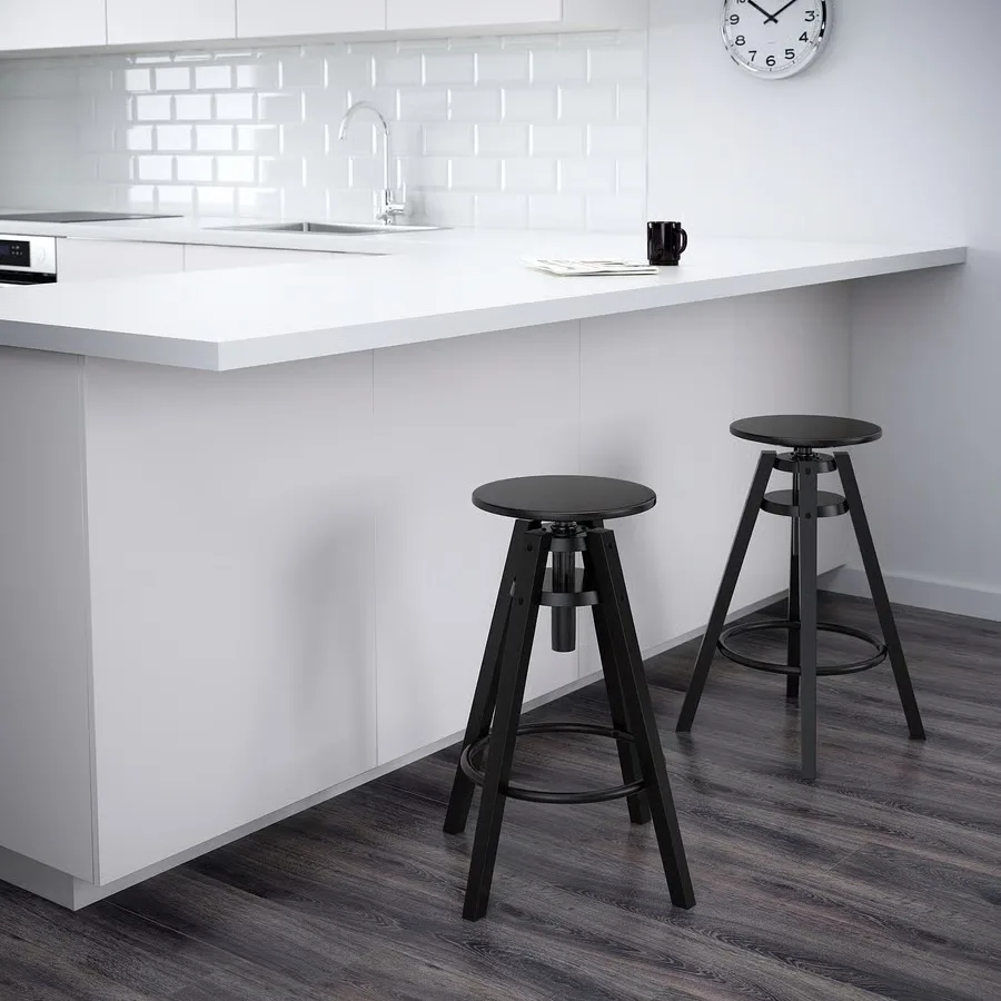 Dalfred Bar Stool - Black (Set of 2) - photo 2