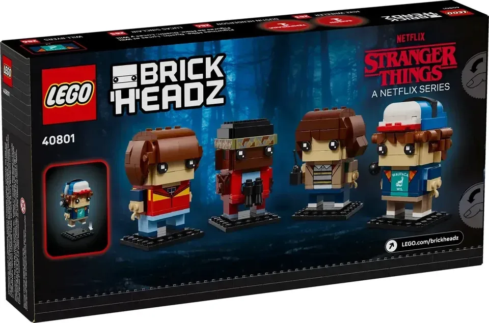 LEGO BrickHeadz 40801 Stranger Things Mike Lucas Dustin Will - photo 2