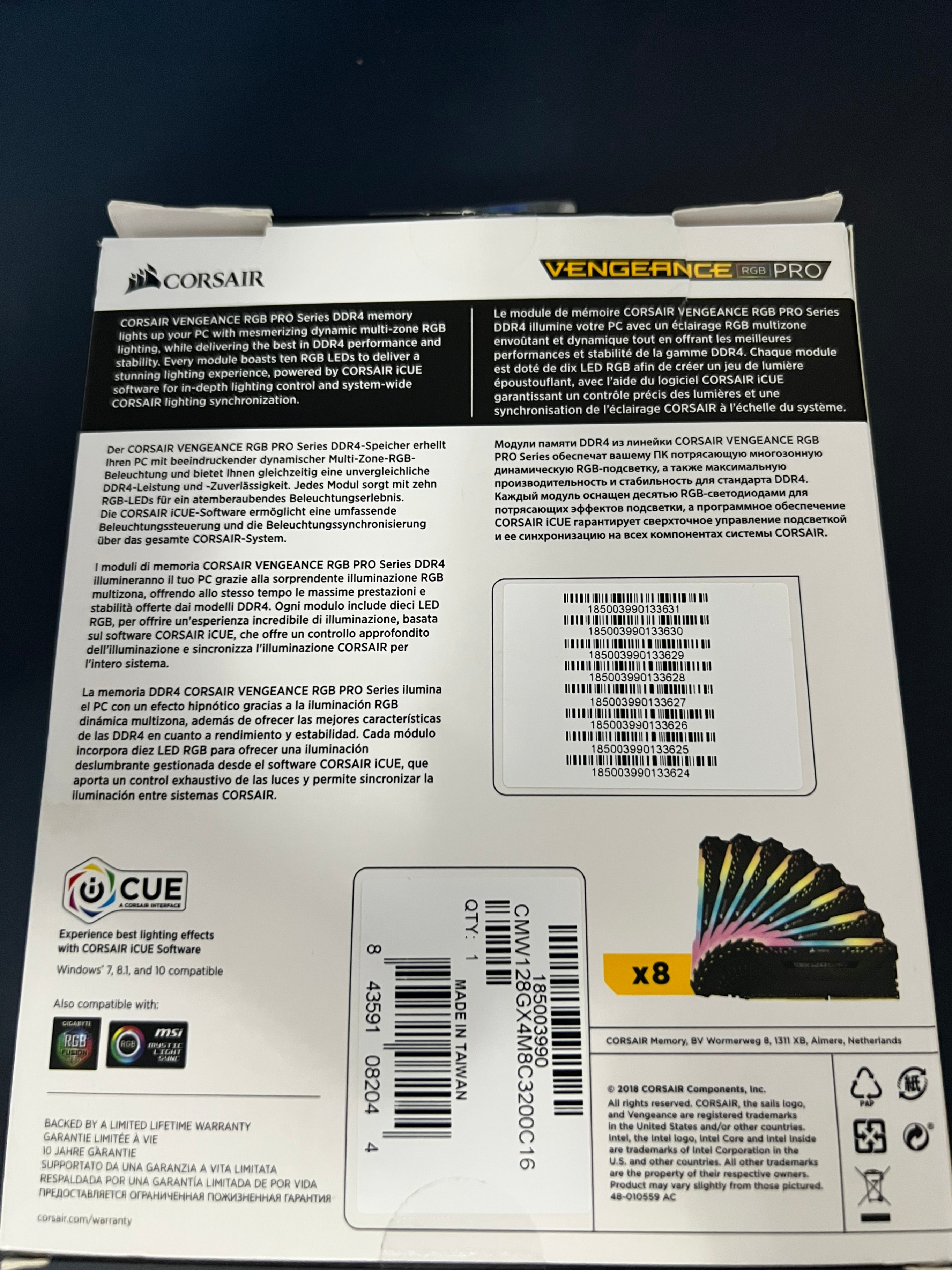Corsair Vengeance RGB Pro 128GB - photo 2