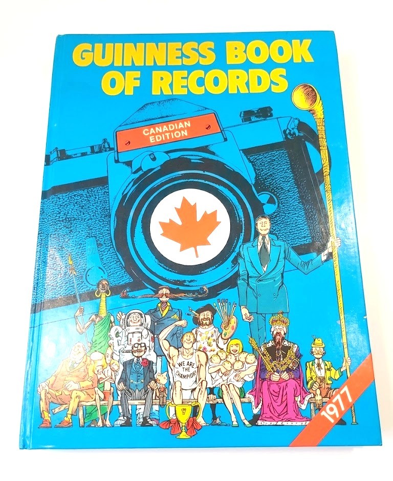 1977 Guinness Book of Records - Canadian Edition Hardcover