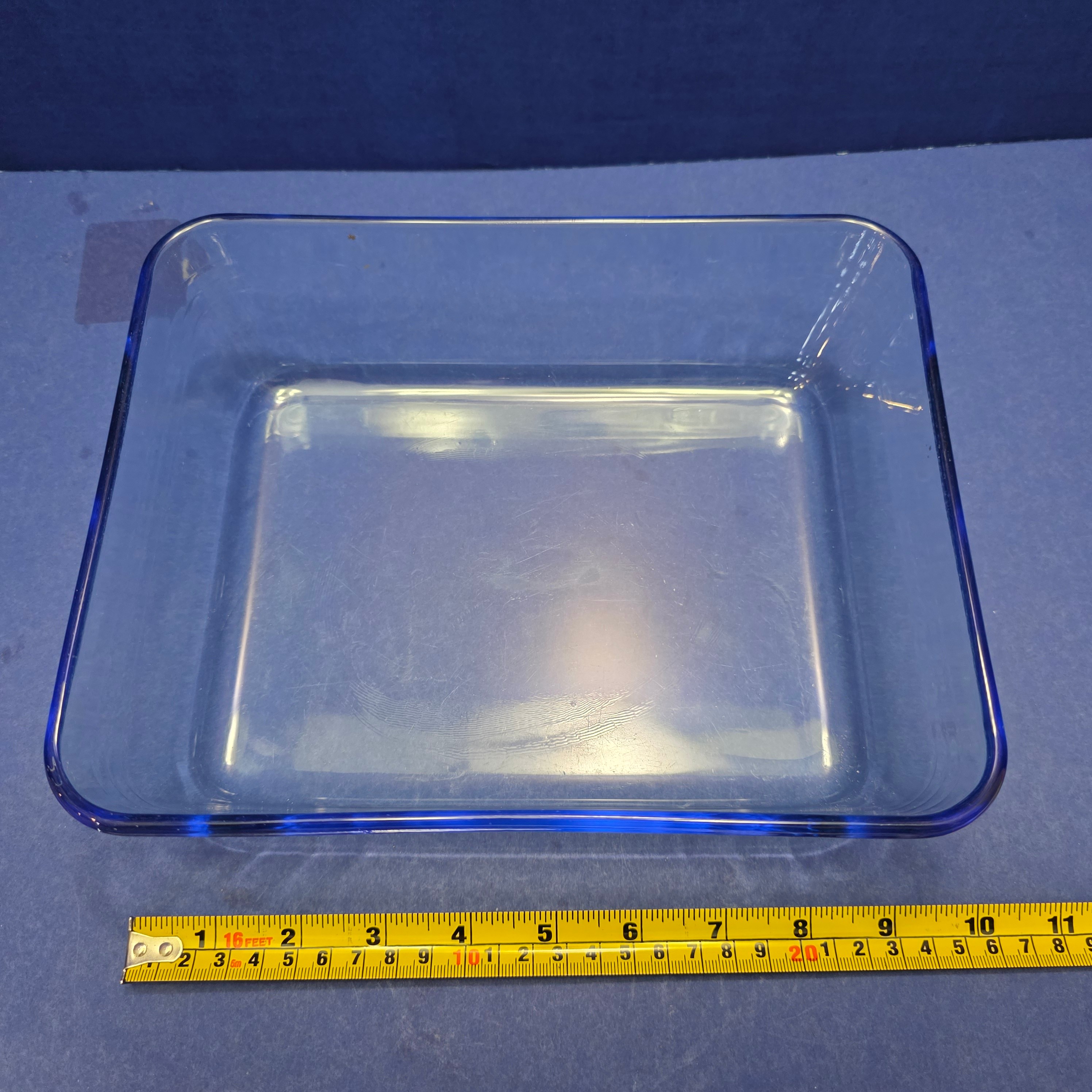 Rectangular Glass Baking Casserole Dish Ice Blue (H) - photo 2