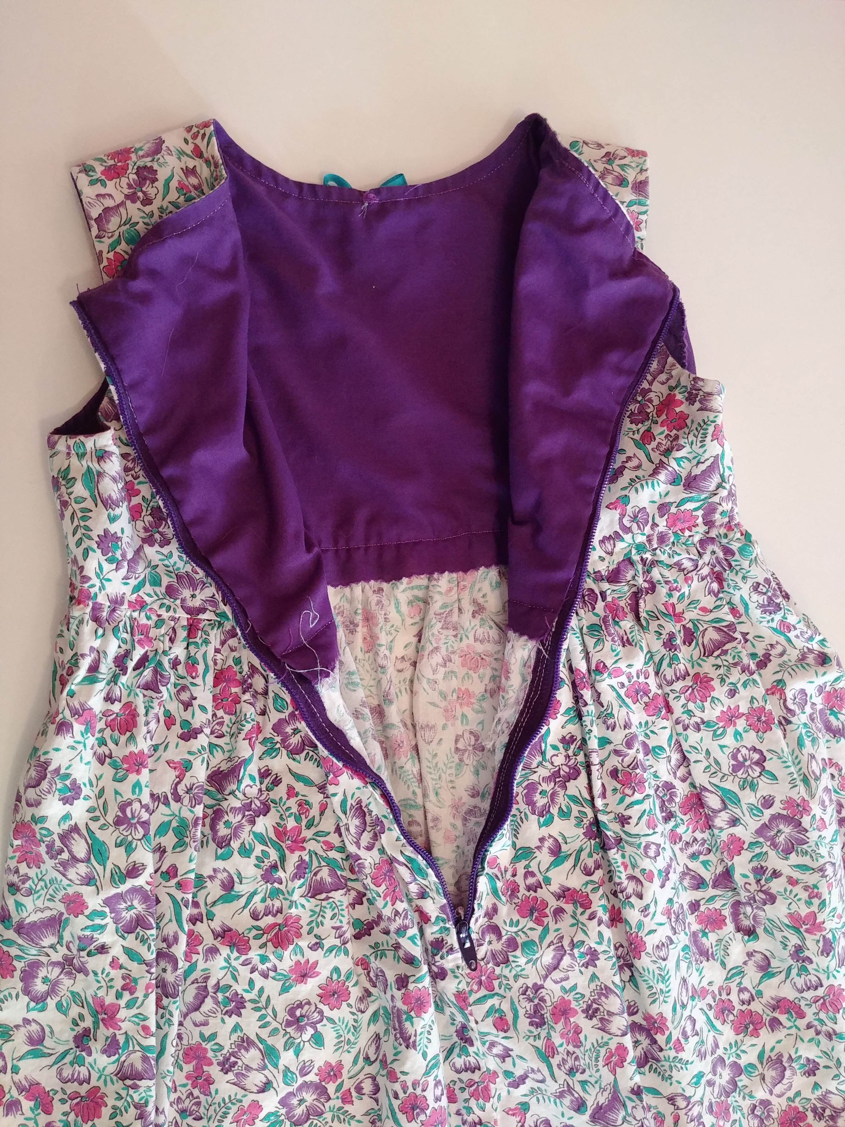 Handmade Girls Floral Dress ,Measurements in Ad - photo 5