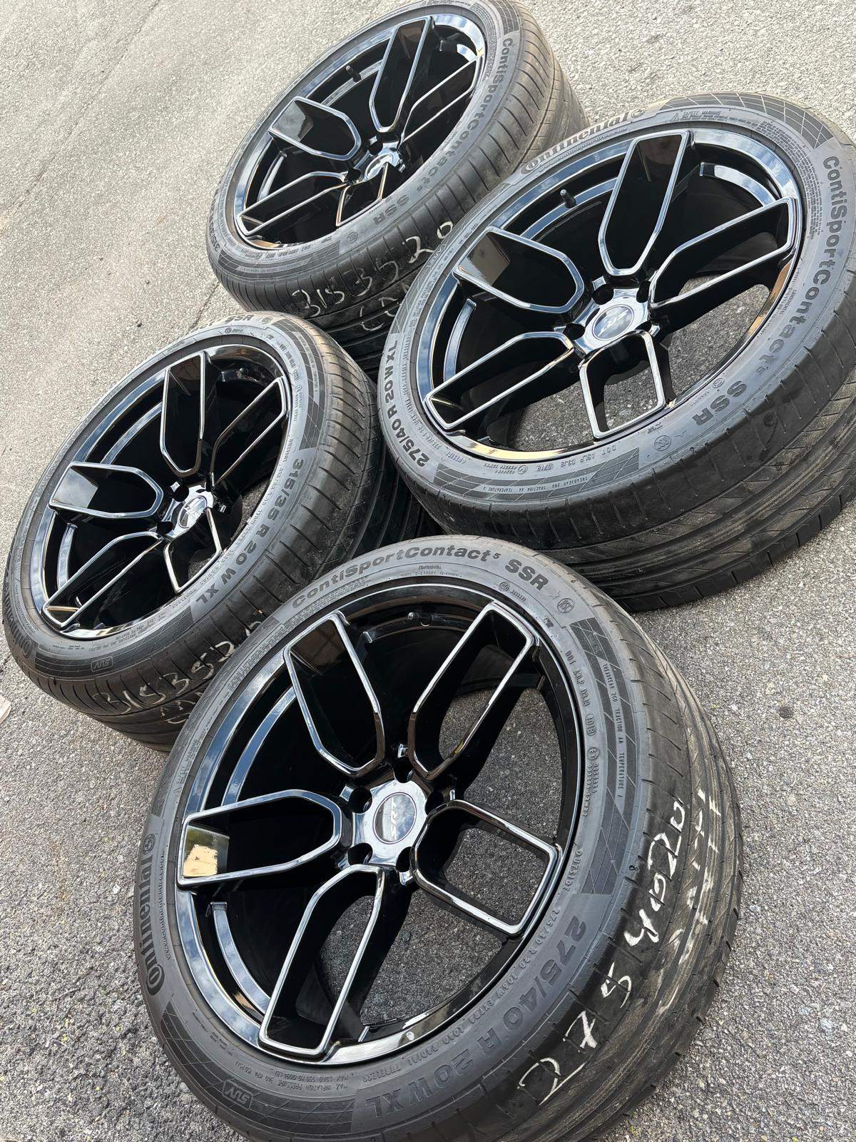 NEW 20”REDEYE reps(5x115)+used Continentals- Charger/Challenger/