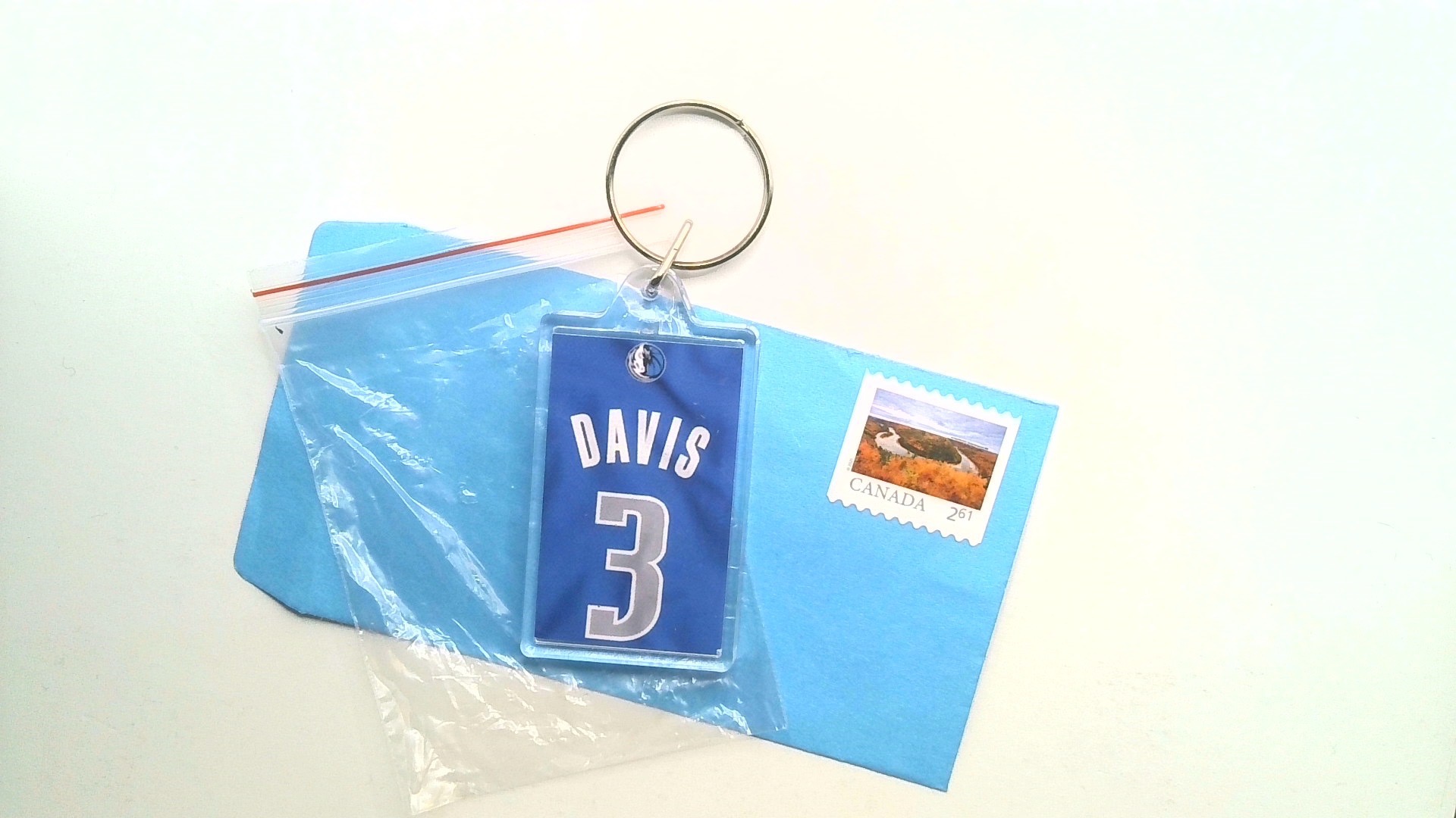 DAVIS ( JERSEY KEY CHAIN ) FREE SHIPPING