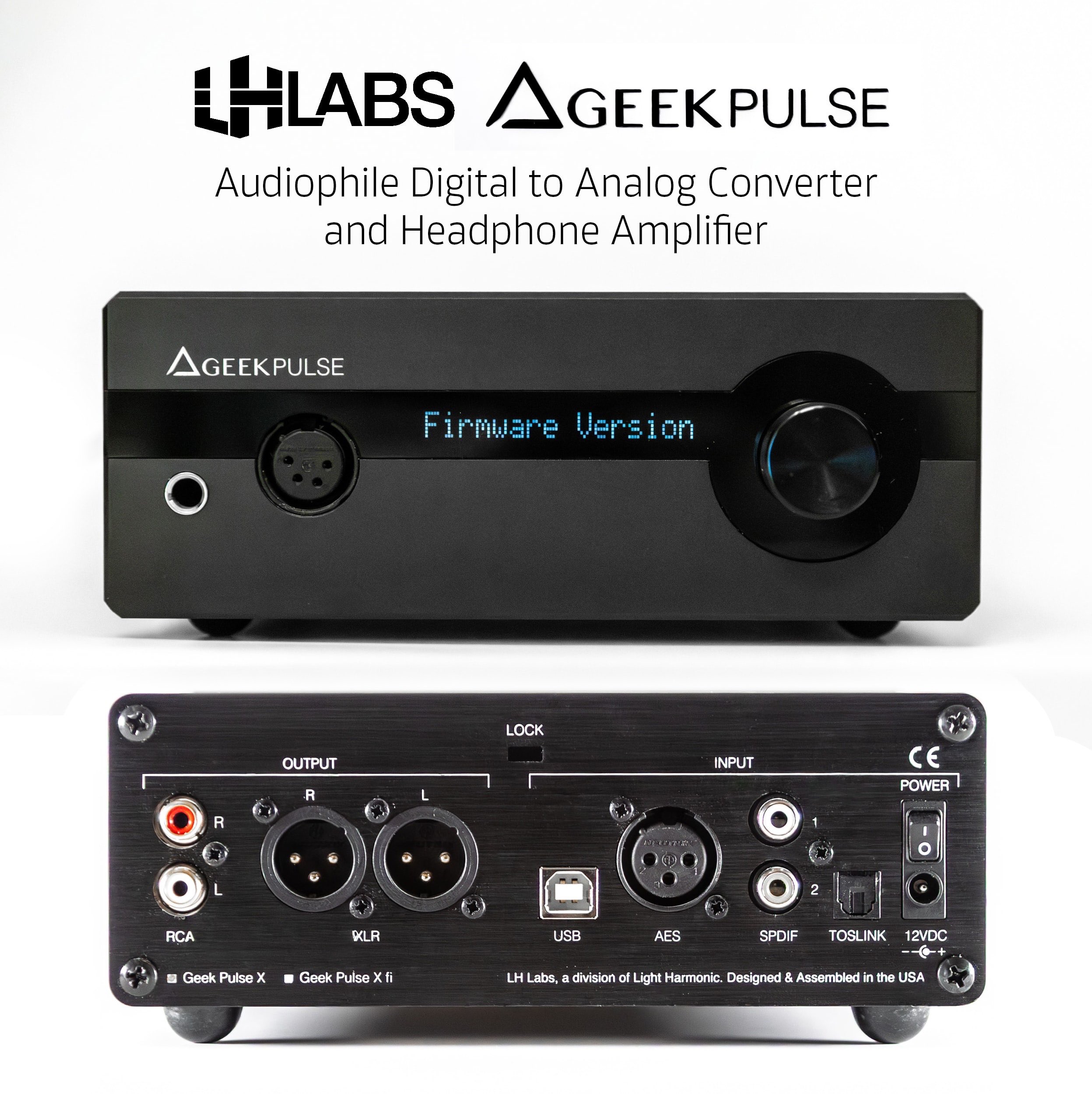 LH Labs Geek Pulse X - Audiophile DAC Converter & Headphone Amp