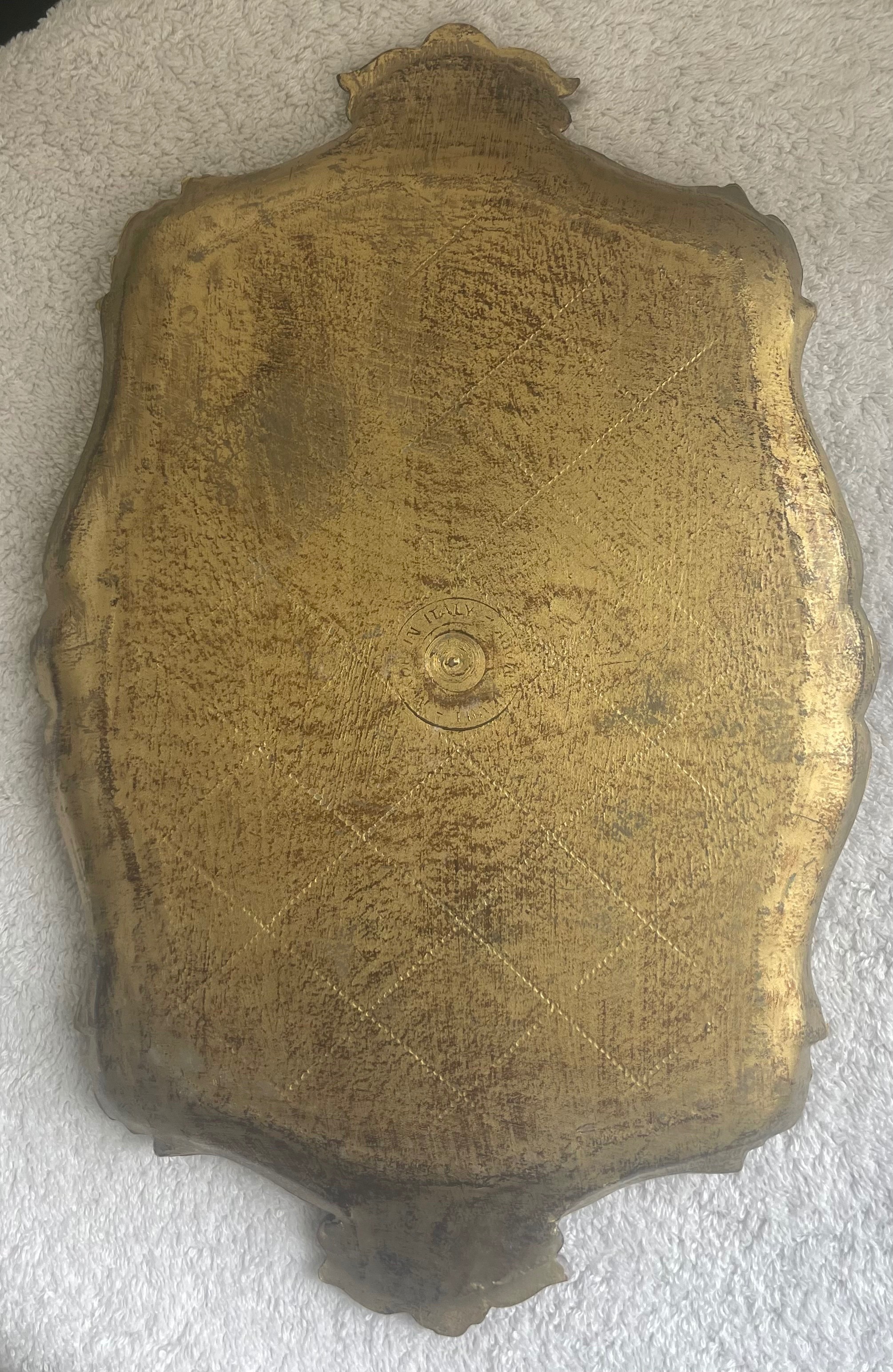 Vintage Italian Florentine Wood Vanity Tray (14") - photo 3