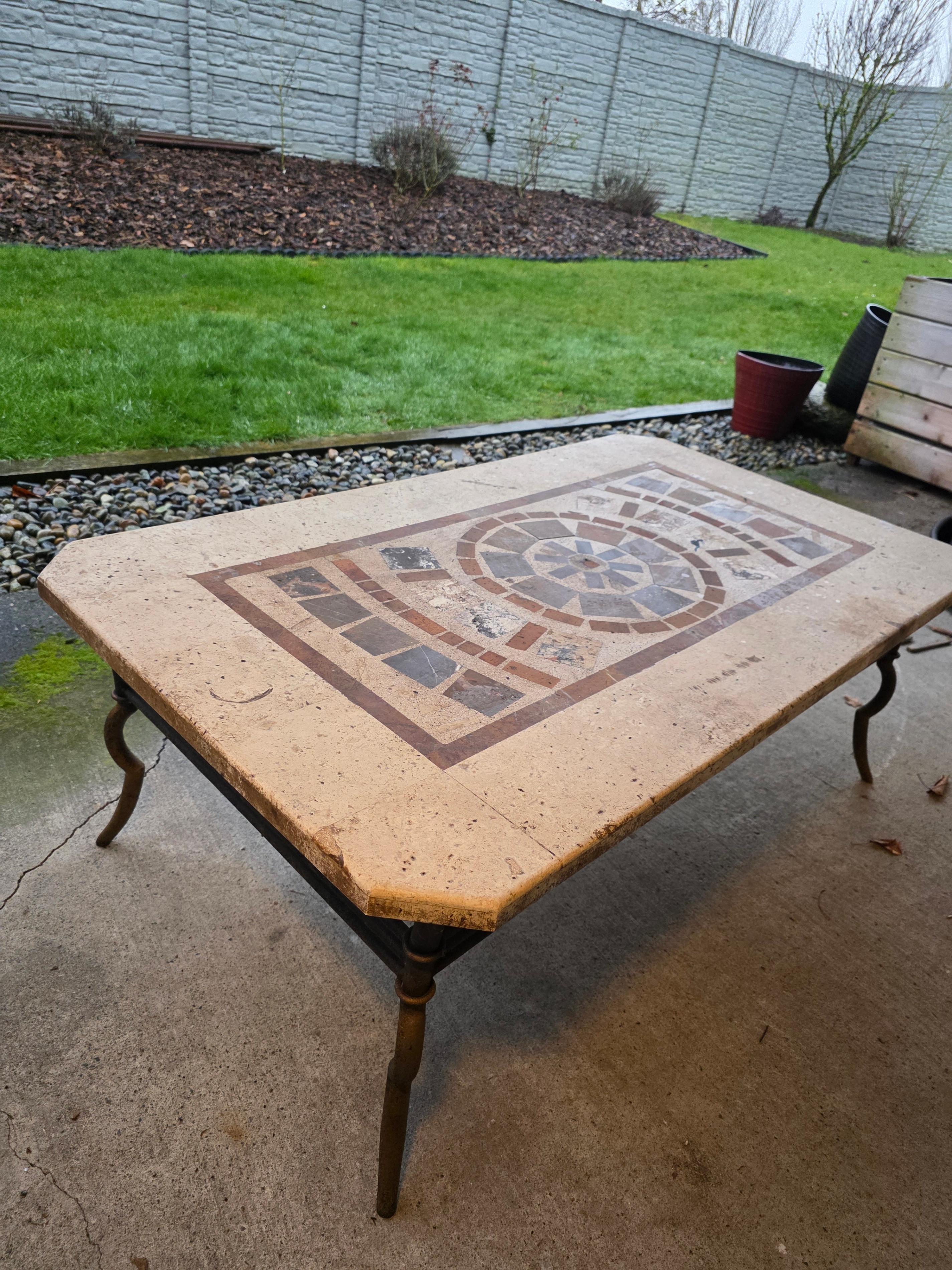 ✨ Vintage Marble Mosaic Coffee Table ✨ - photo 3