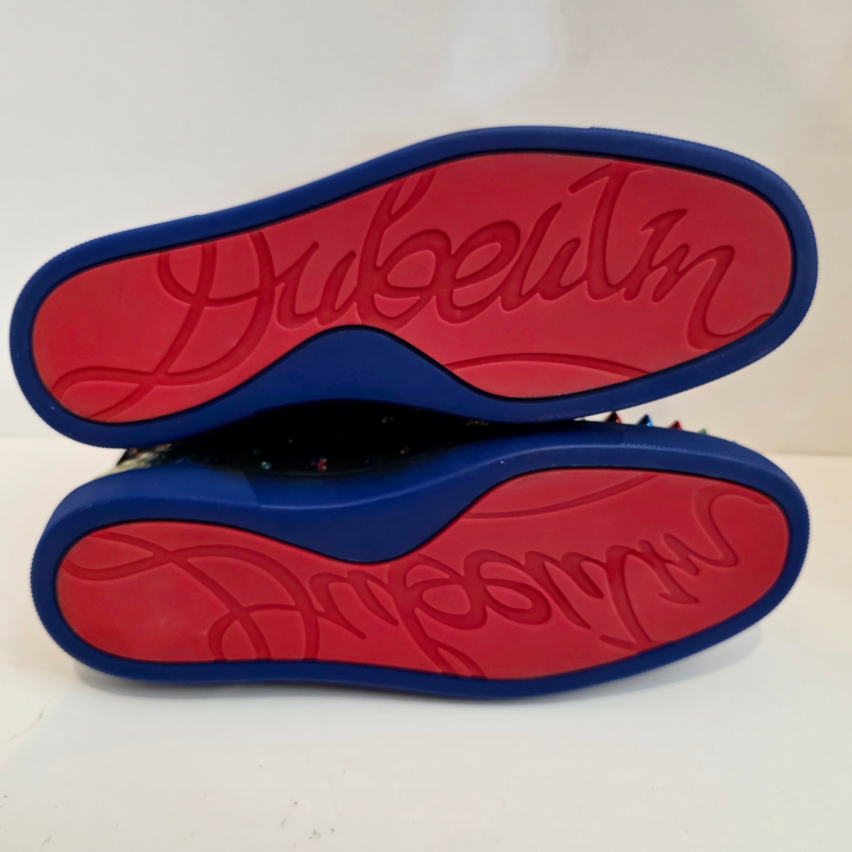 Christian Louboutin High-Top Spikes Sneakers Multi-Colored 41 - photo 5