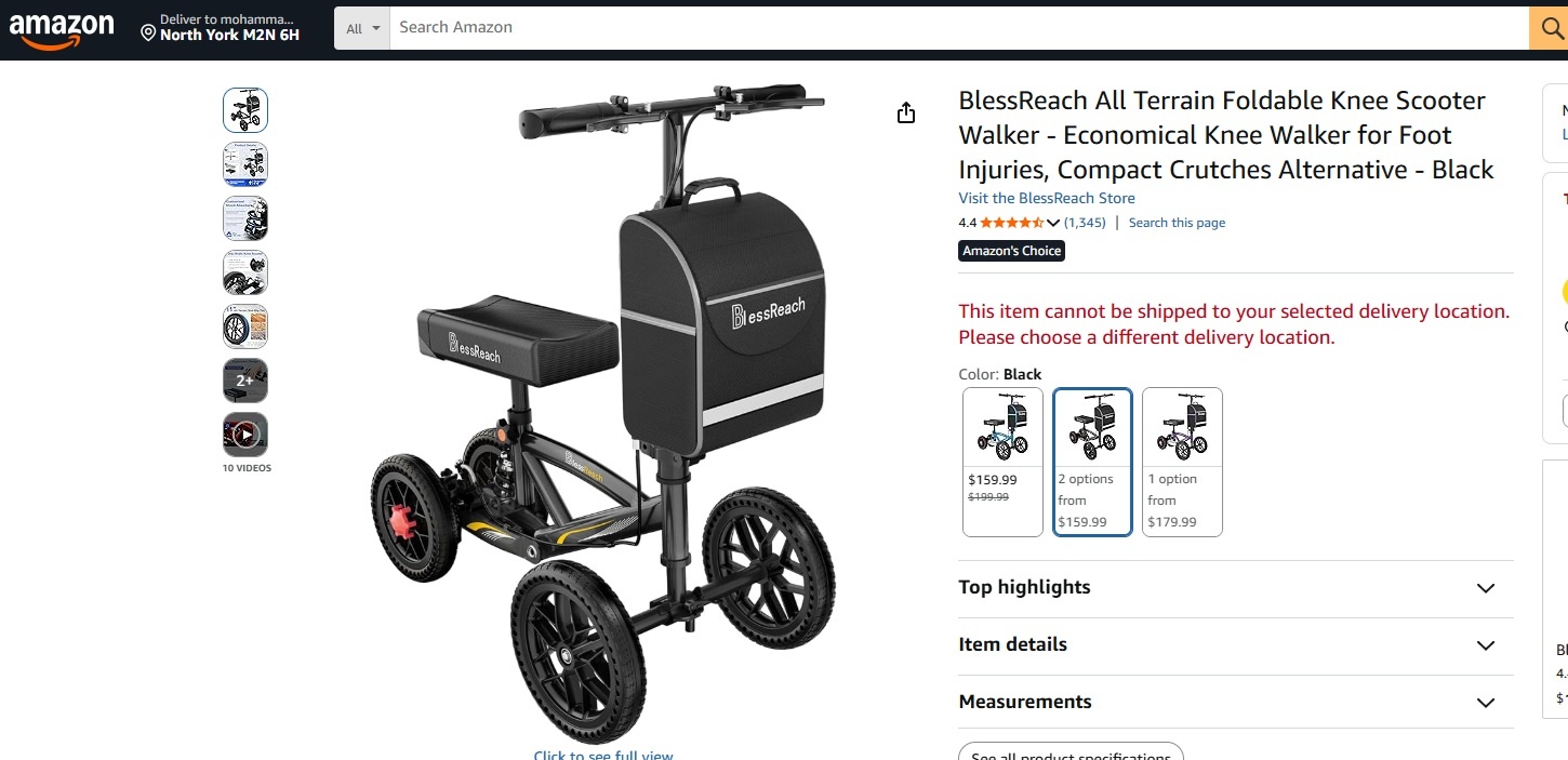 All Terrain Steerable Knee Scooter - photo 5
