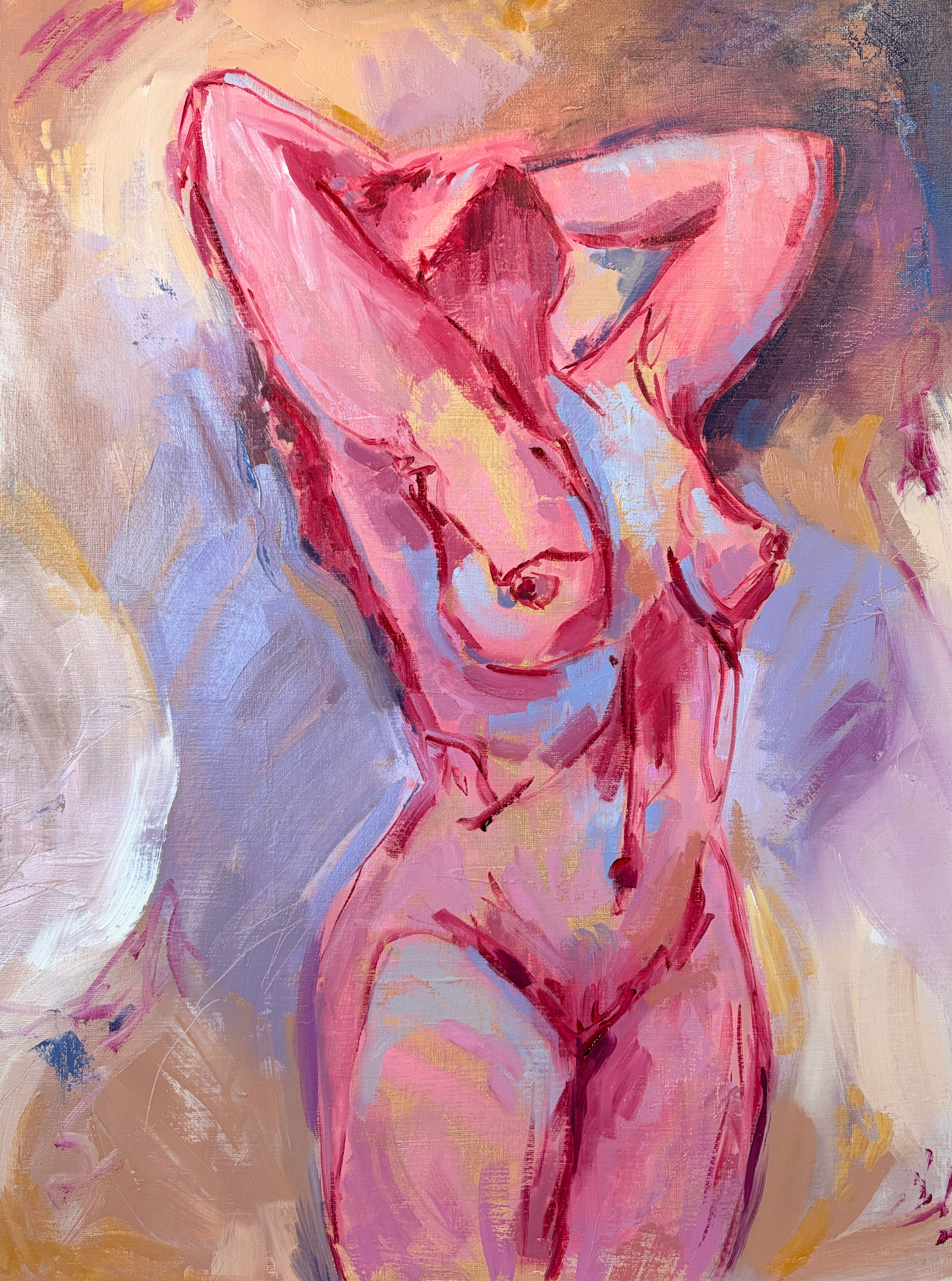 Original Oil Painting of Woman Figure #2
