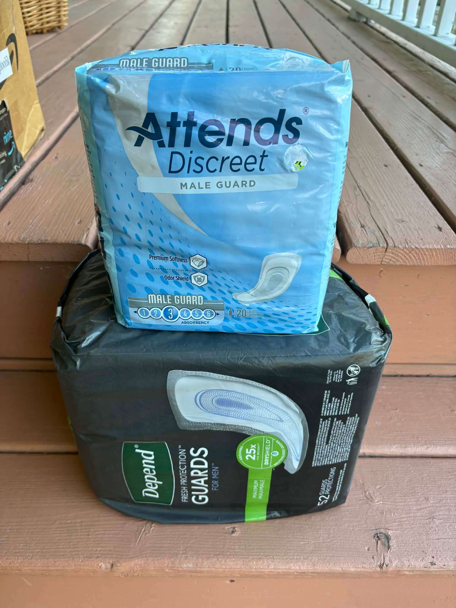 Attends Discreet Male Guards & Depend Guards for Men