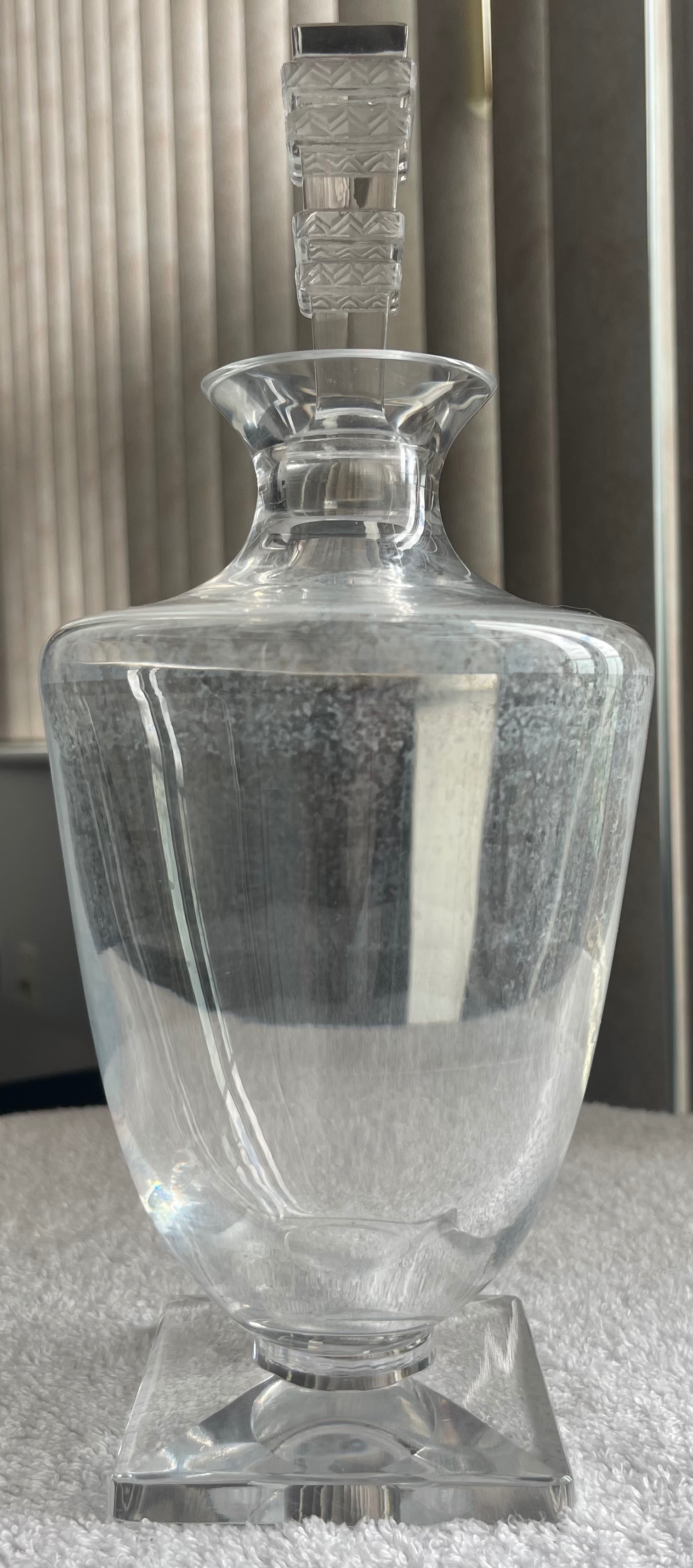 Vintage Lalique France Signed Argos Crystal Decanter
