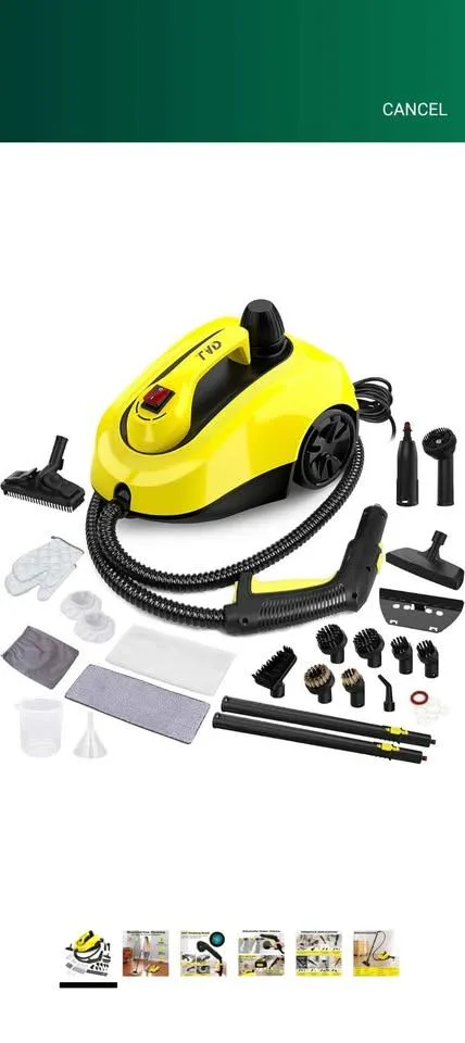 Heavy Duty Canister Steamer with 26 Accessories, - photo 3