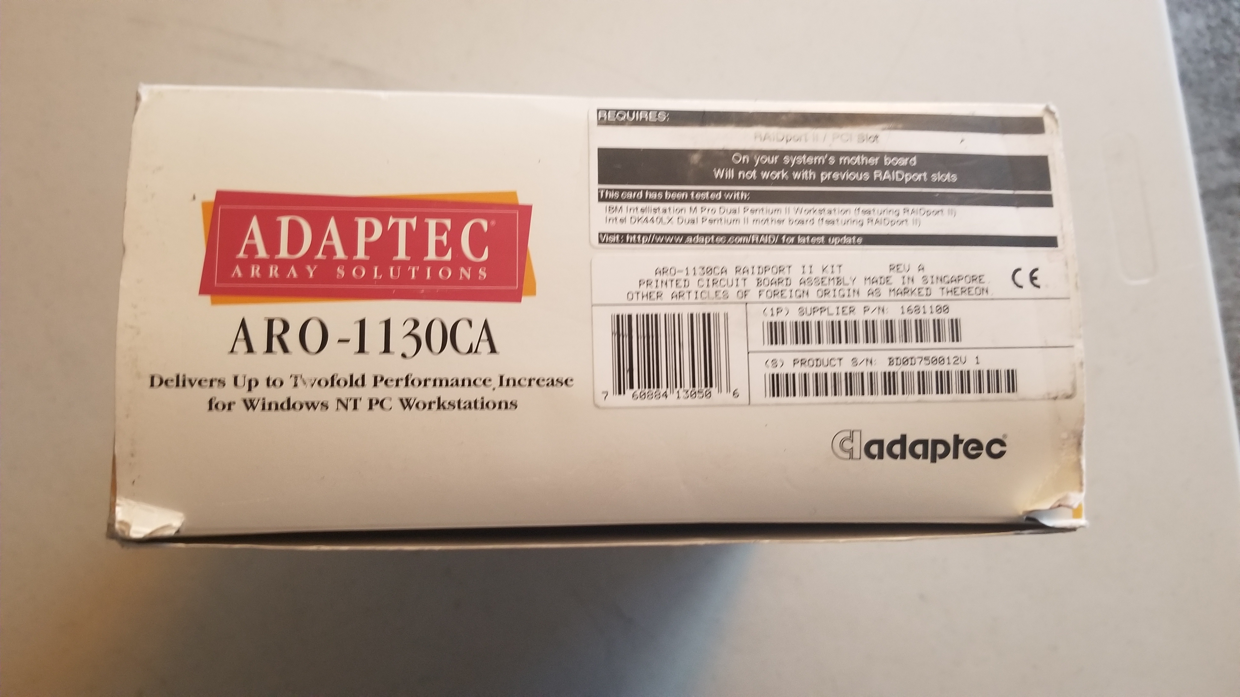 Adaptec ARO-1130CA PCI-RAIDport II Caching RAID Coprocessor Card - photo 2