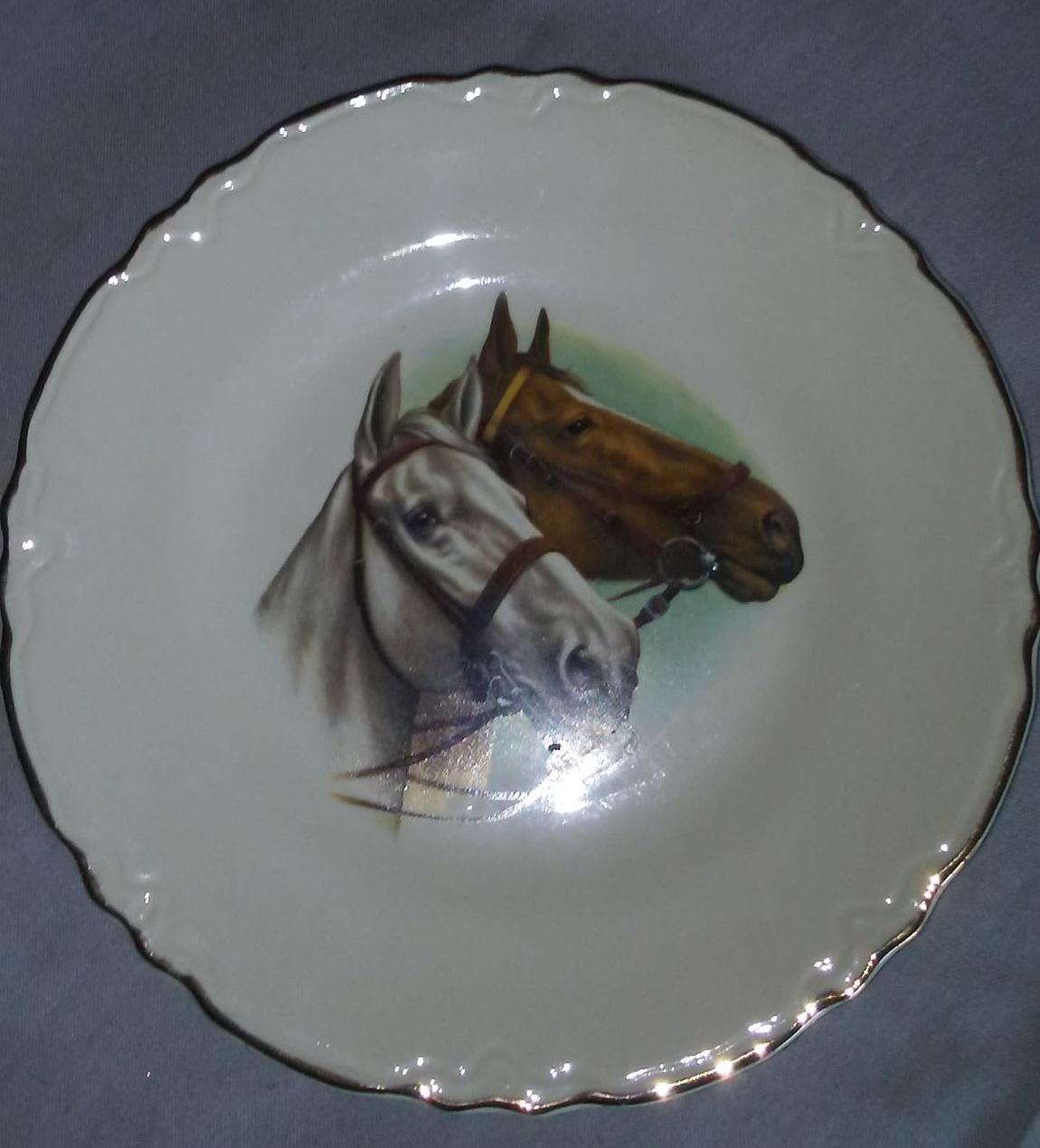 Creemore China Horse Plate - 7 Inches