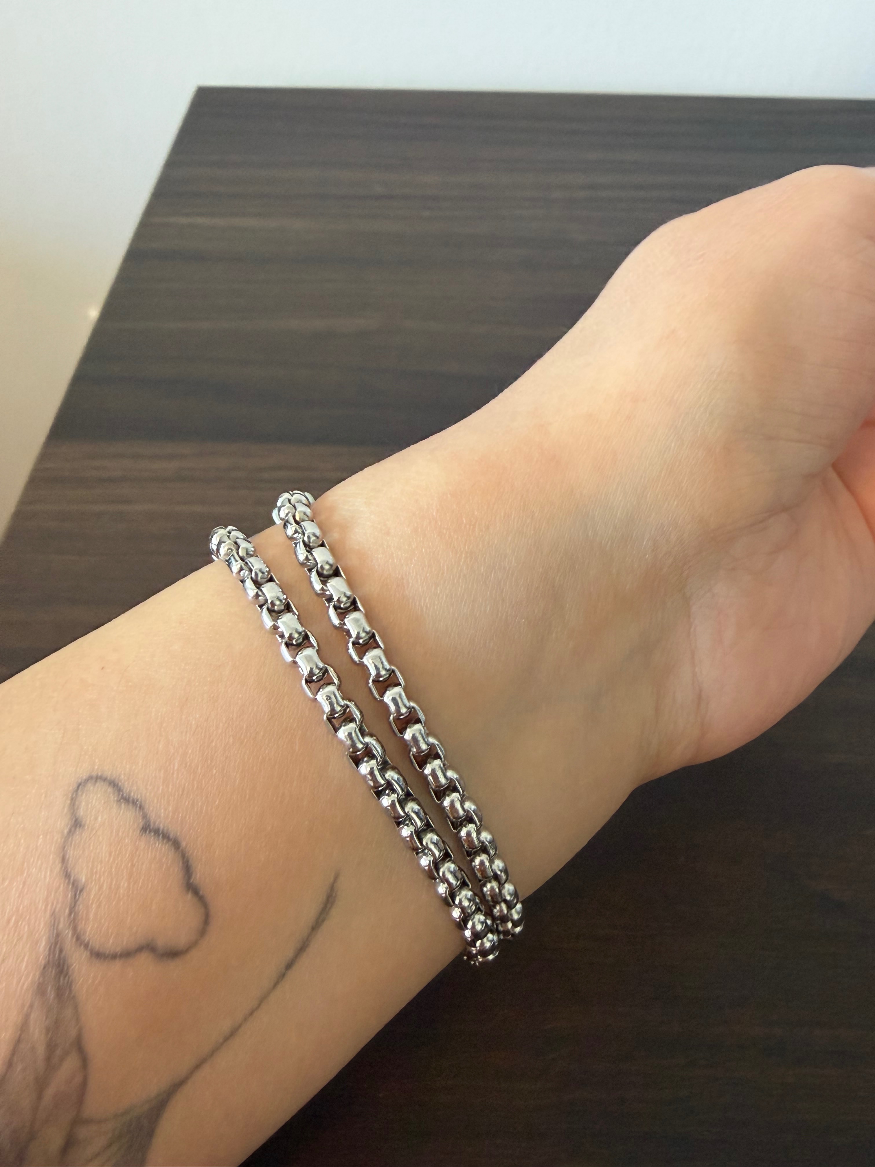 Tocara Stainless Steel Double Chain Bracelet - photo 3
