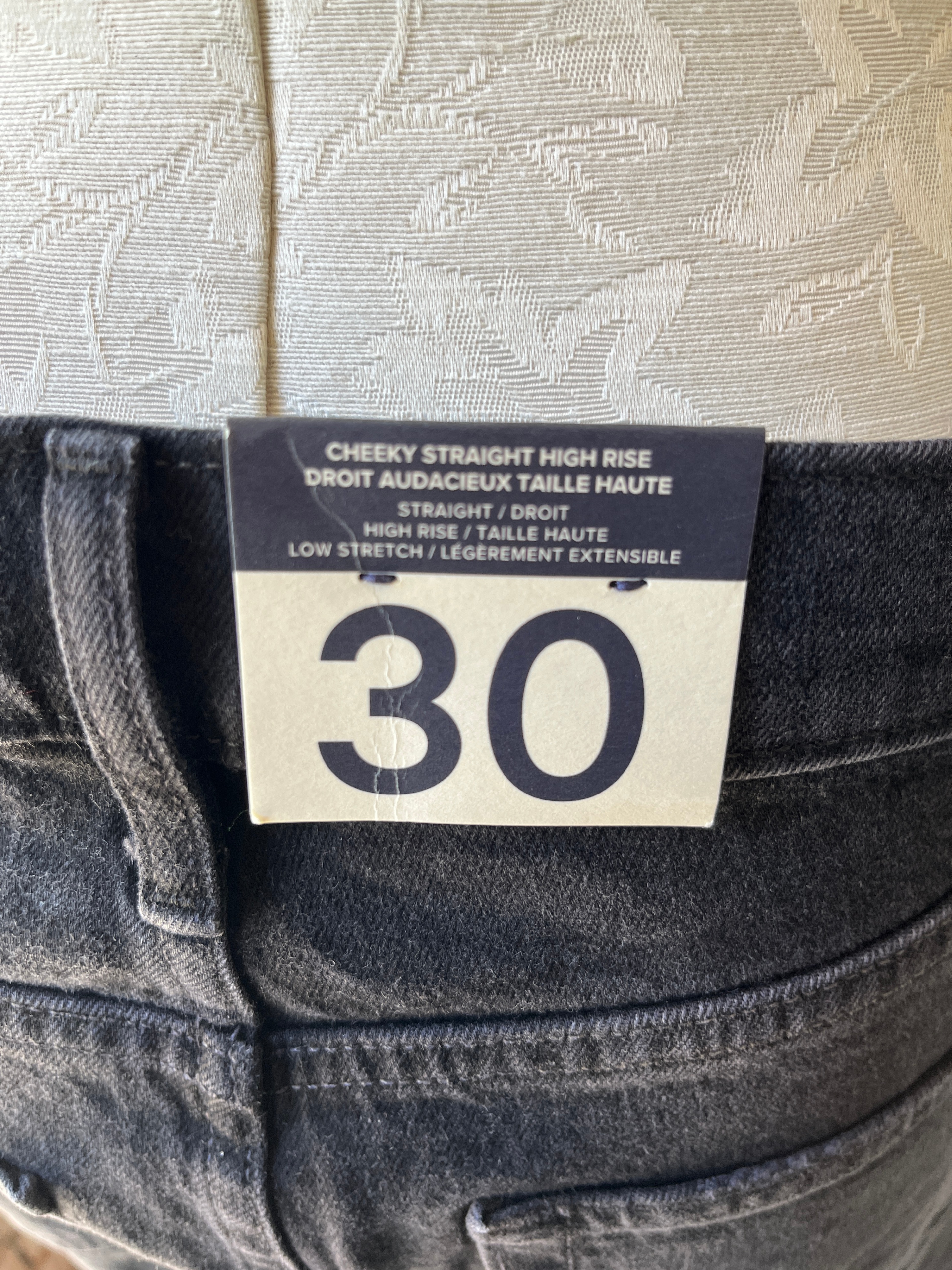 GAP Cheeky Straight High Rise Jeans - Black - Size 30/10 Tall - photo 3