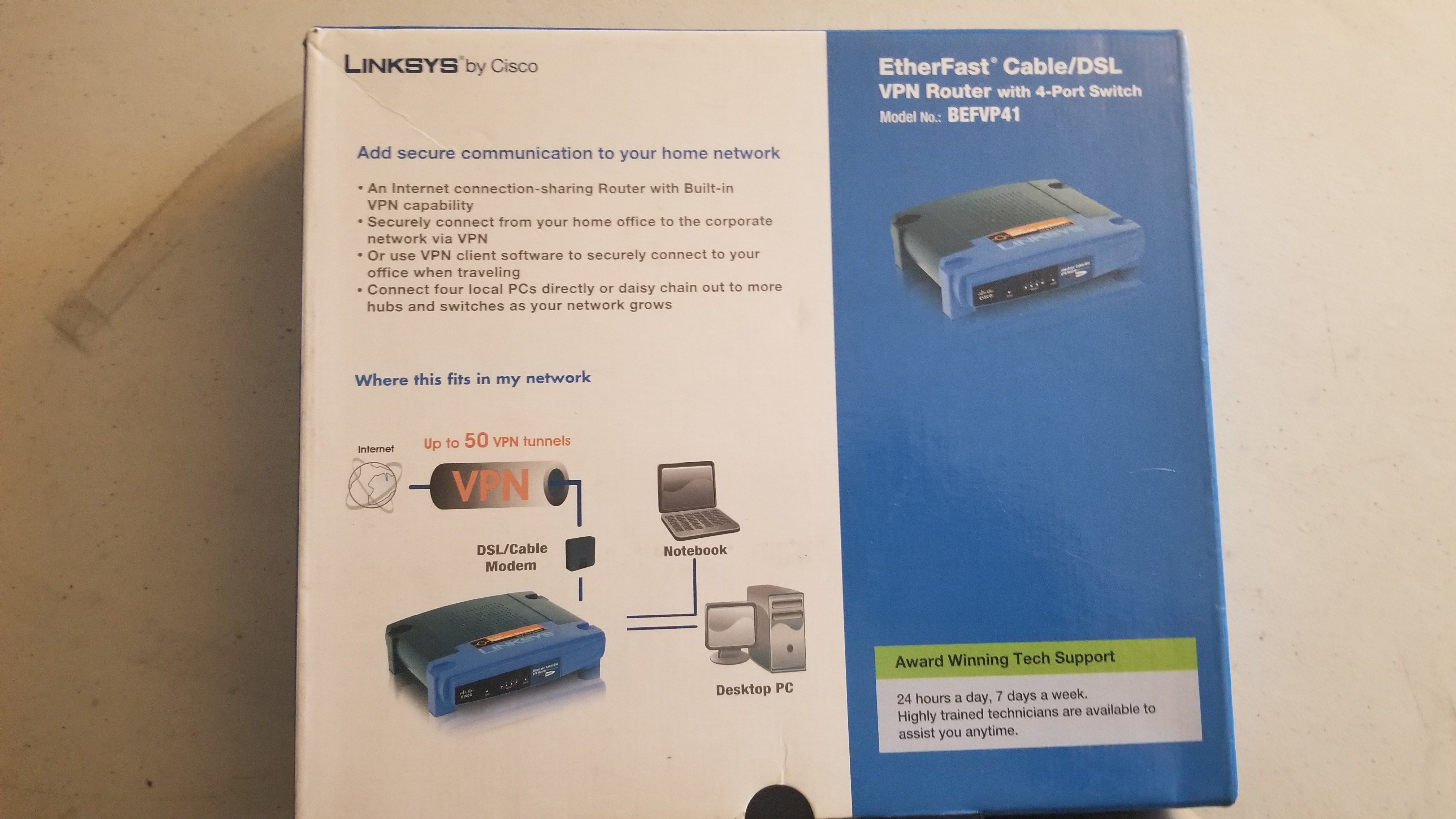 Linksys EtherFast Cable/DSL VPN Router BEFVPN41 - photo 4