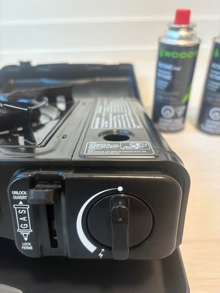 Outbound portable gas stove with butane fuel cans - photo 3