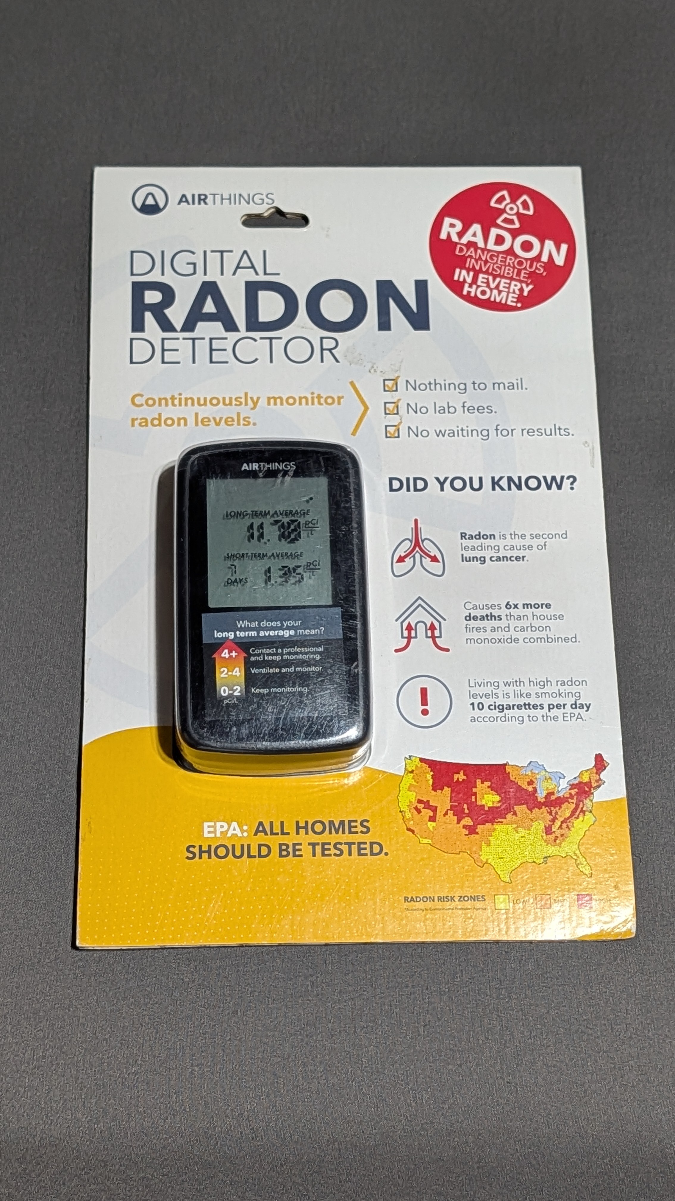 Airthings Digital Radon Detector