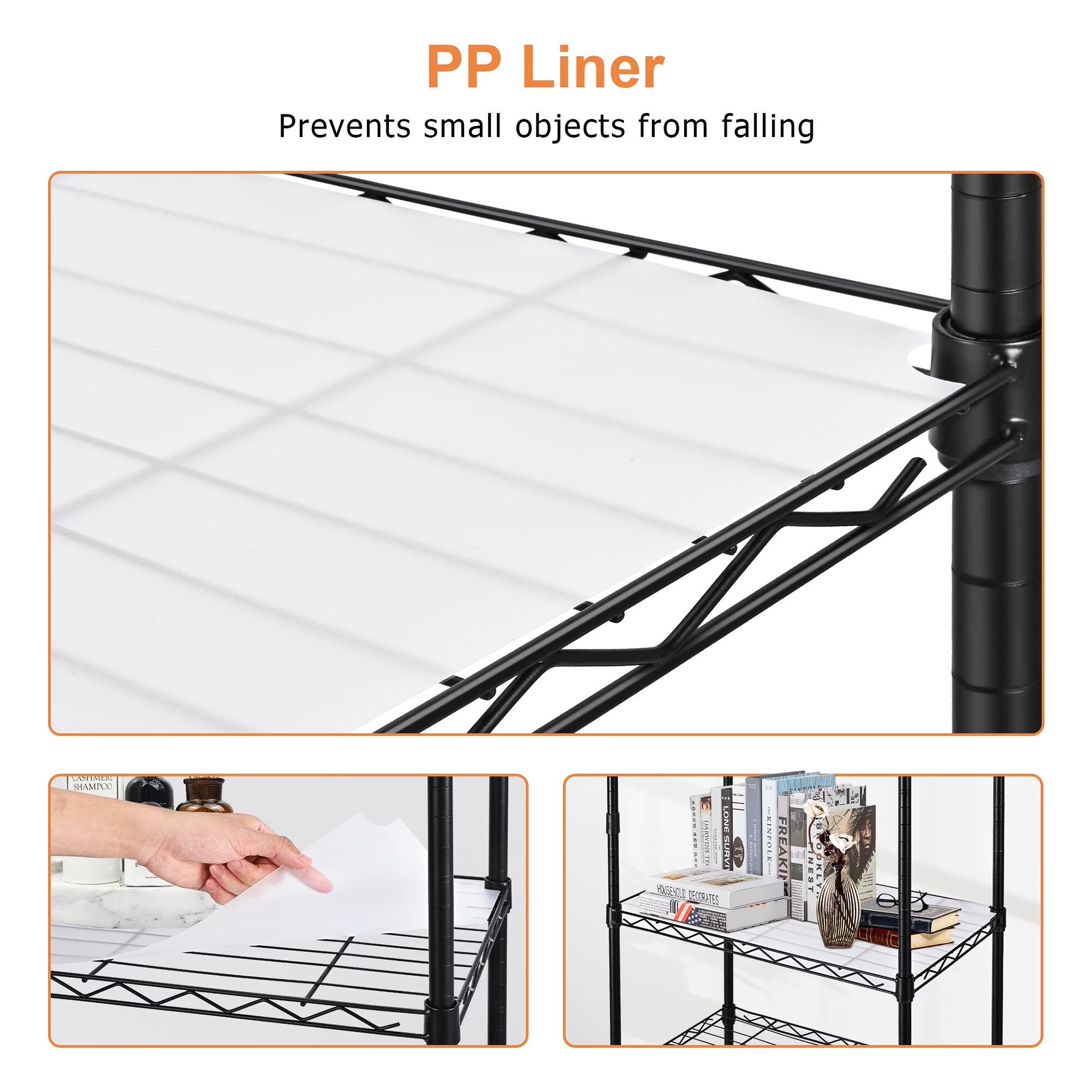 6-Tier Heavy-Duty Wire Shelving Unit - Like New - photo 4