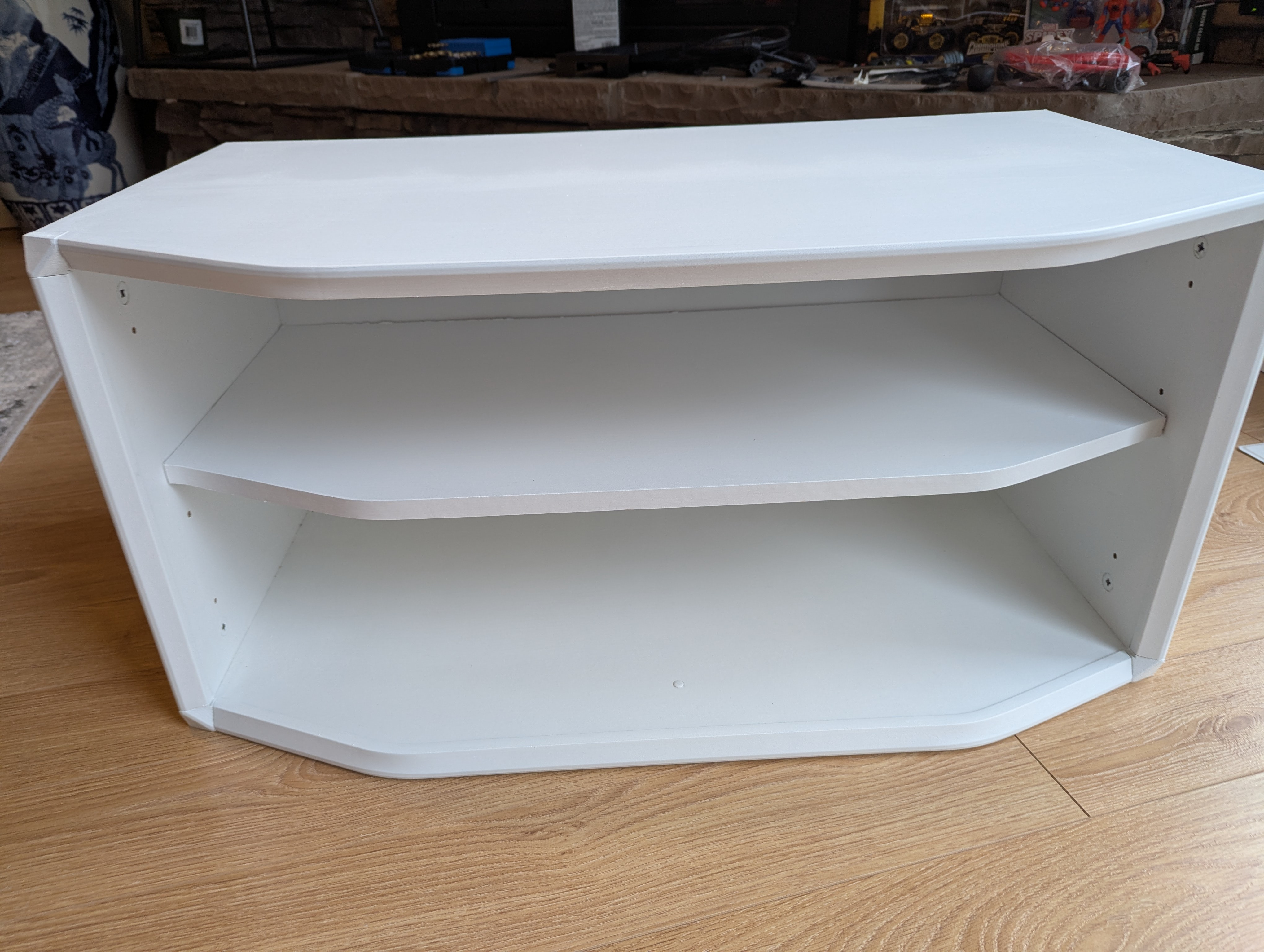Small White Shelf TV Stand etc W30"XH15"XD16 1/2" - photo 2