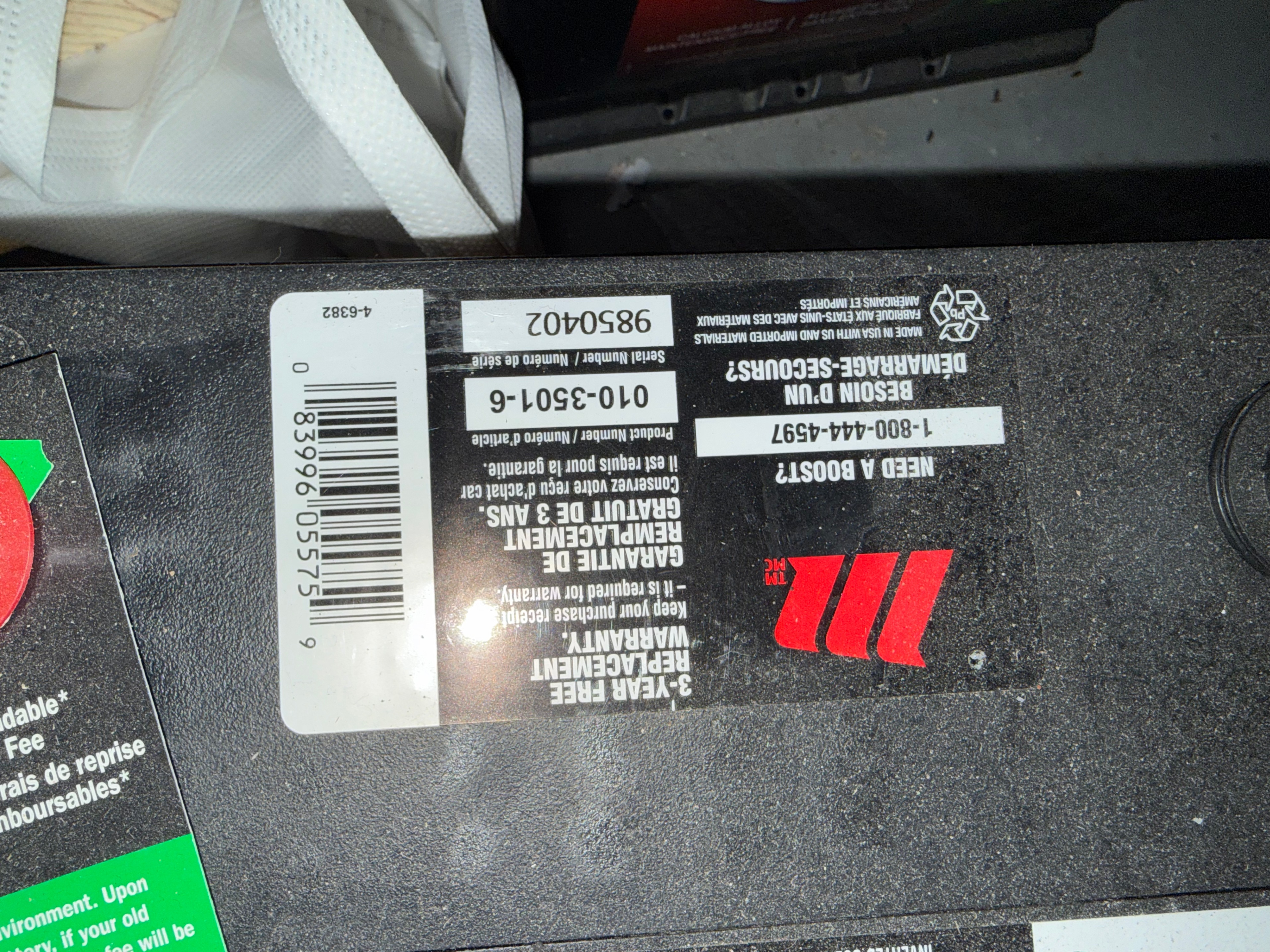 MotoMaster Automotive Battery Group 35 - 550 CCA (010-3501-6) - photo 2